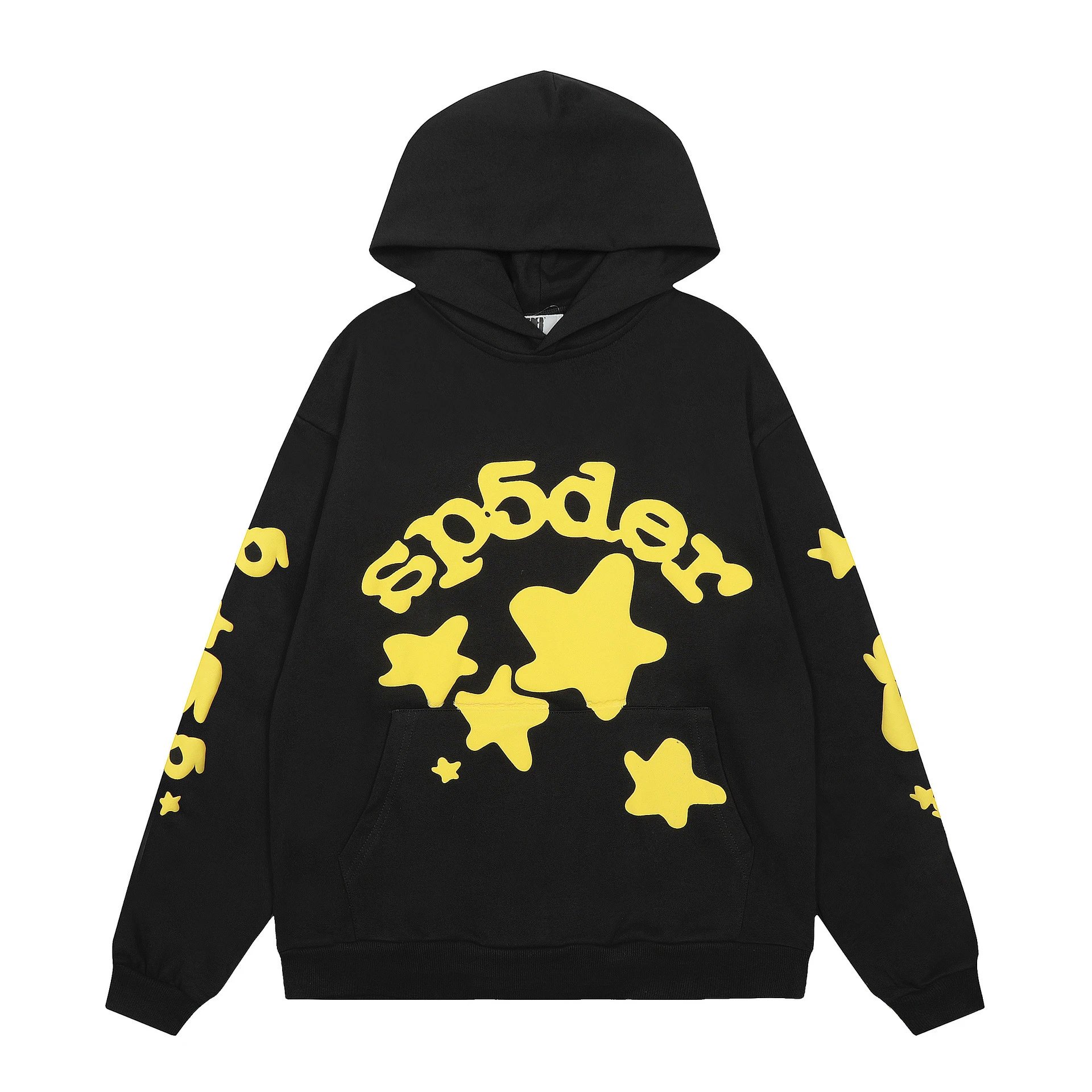 High Street Hoodie Set in Jet Black - Sp5der - Cnfans - $34.84