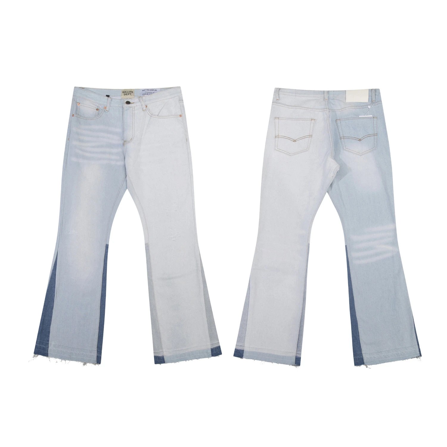 Hand-Painted Denim Pants Celestial Blue - Gallery Dept - Cnfans - $44.19
