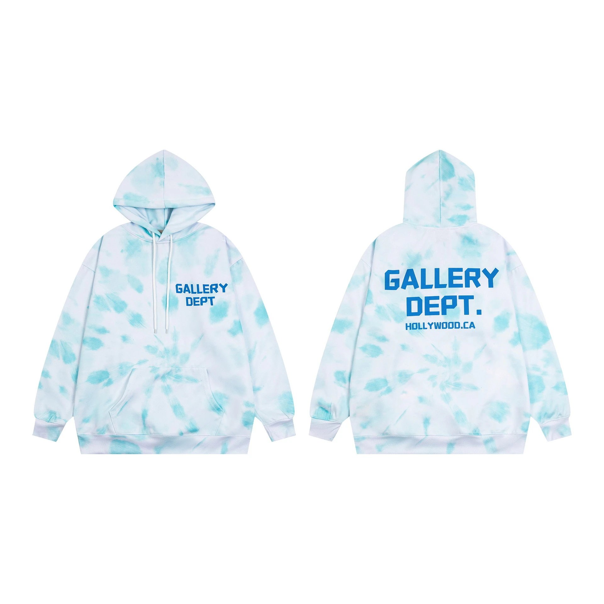 Tie-Dye Hoodie Set Azure - Gallery Dept - Cnfans - $33.55