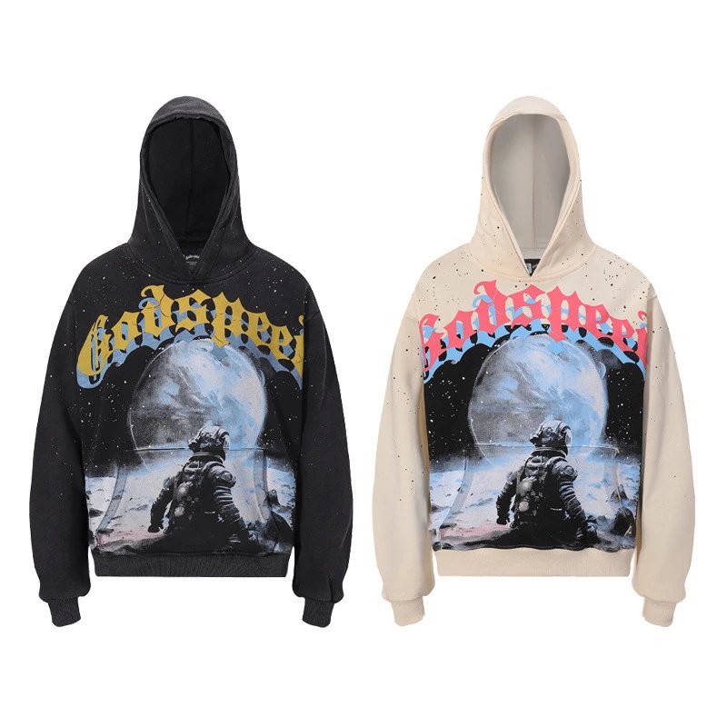 Godspeed Graphic Washed Hoodie MultiColor - Gallery Image 4 - Detailed View