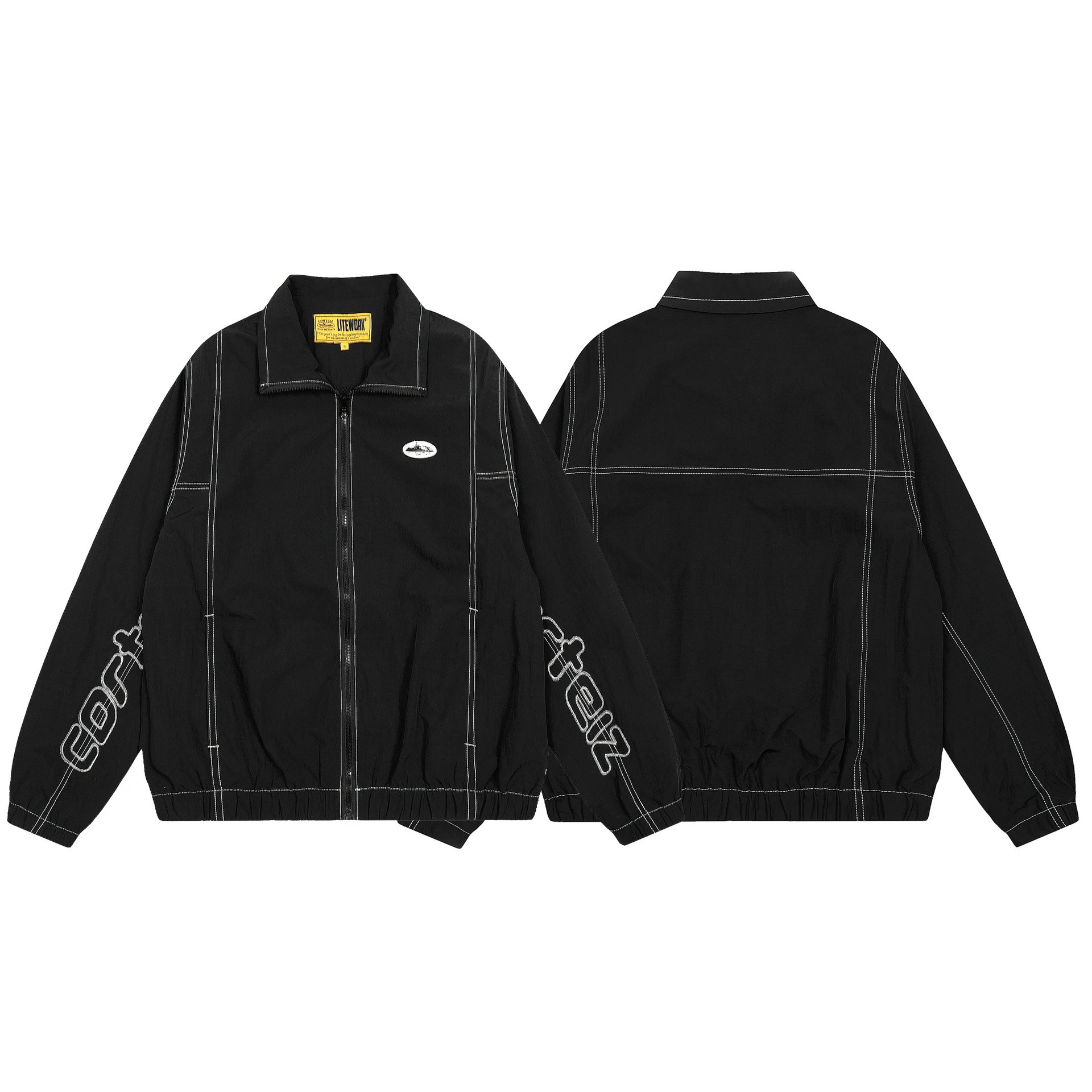 Corteiz Street Style Black Jacket - Gallery Image 5 - Detailed View