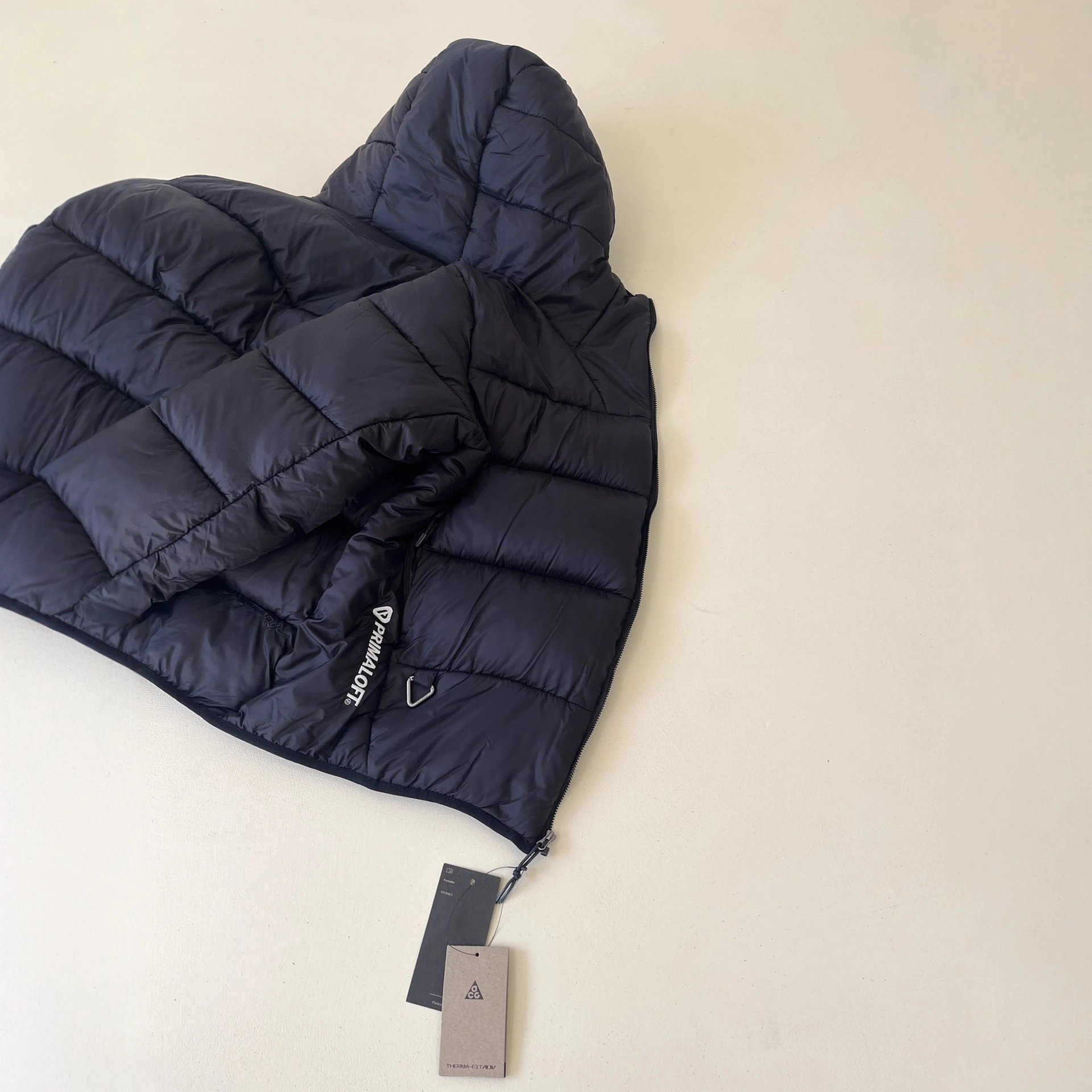 ACG Padded Hooded Jacket Black - Gallery Image 4 - Detailed View