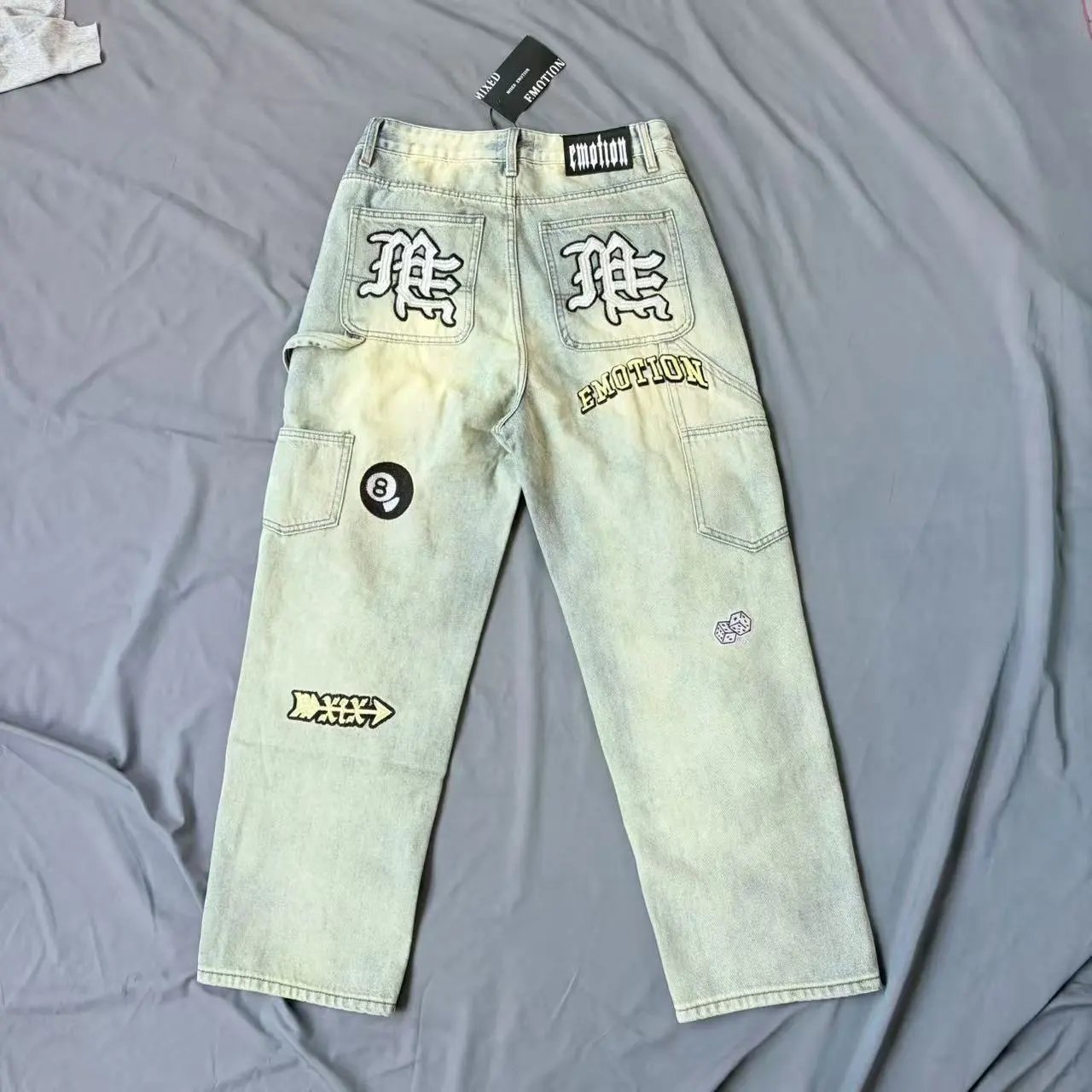 MIXED&EMOTION Denim Pants Beige - Gallery Image 2 - Detailed View