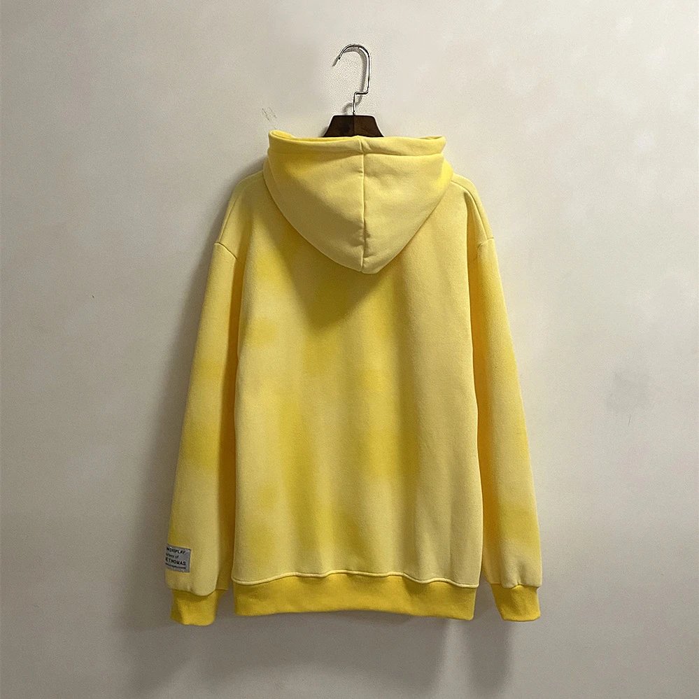 Tie-Dye Street Hoodie Lemon - Gallery Image 4 - Detailed View