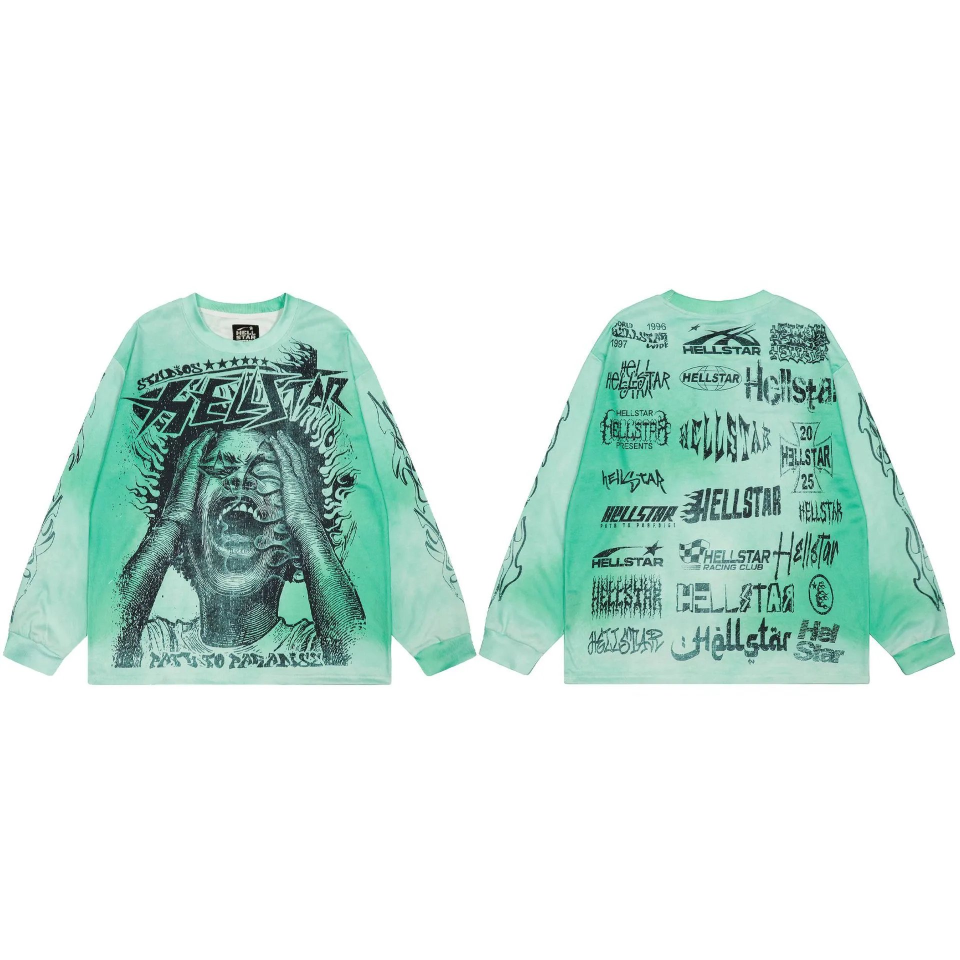 High Street Graphic Tee in Sage - Hellstar - Cnfans - $27.74