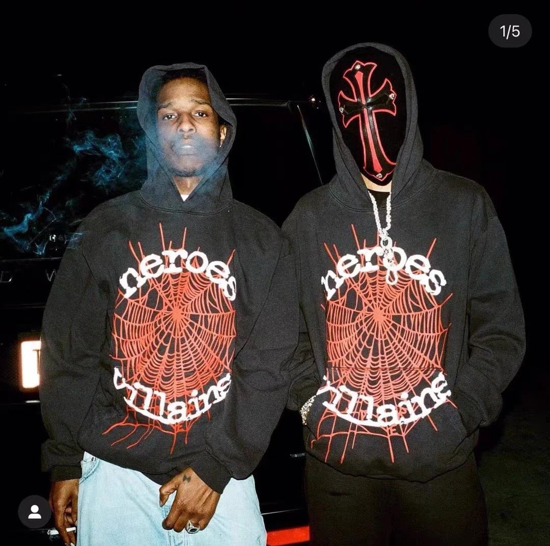 High Street Unisex Hoodie Scarlet - Gallery Image 2 - Detailed View