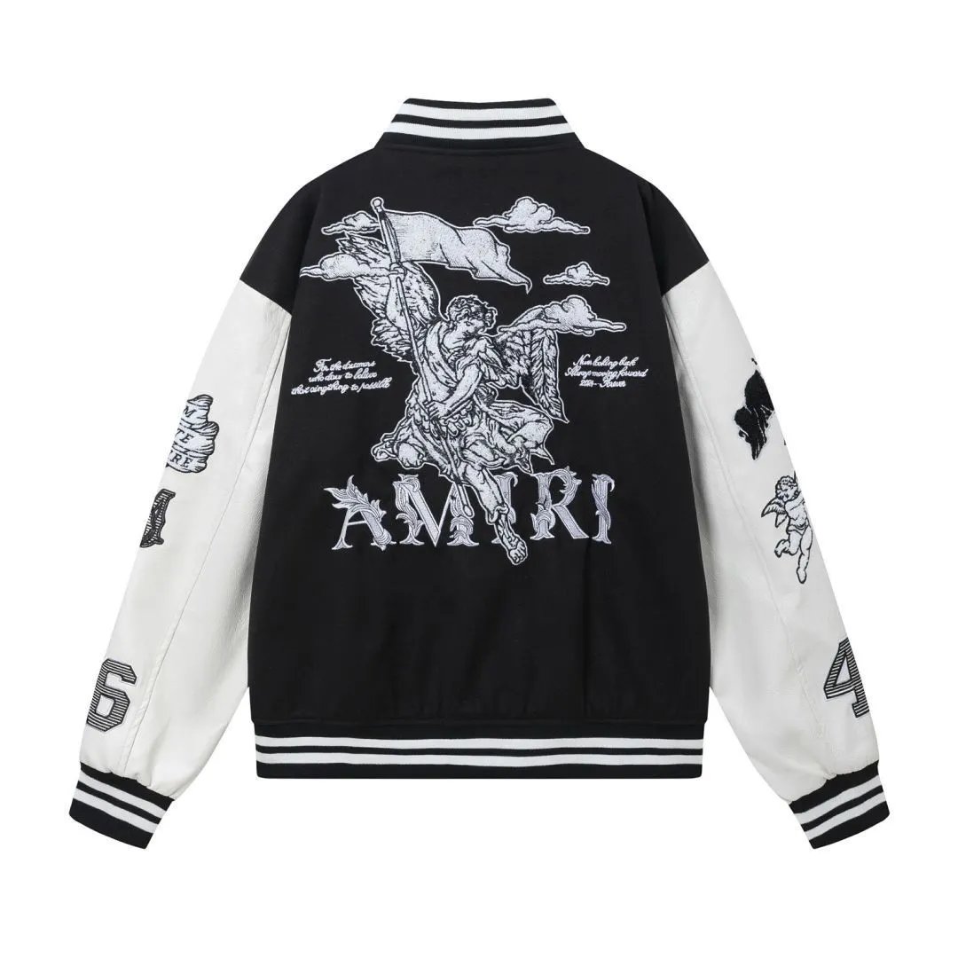 Amiri Embroidered Varsity Jacket MultiColor - Gallery Image 5 - Detailed View