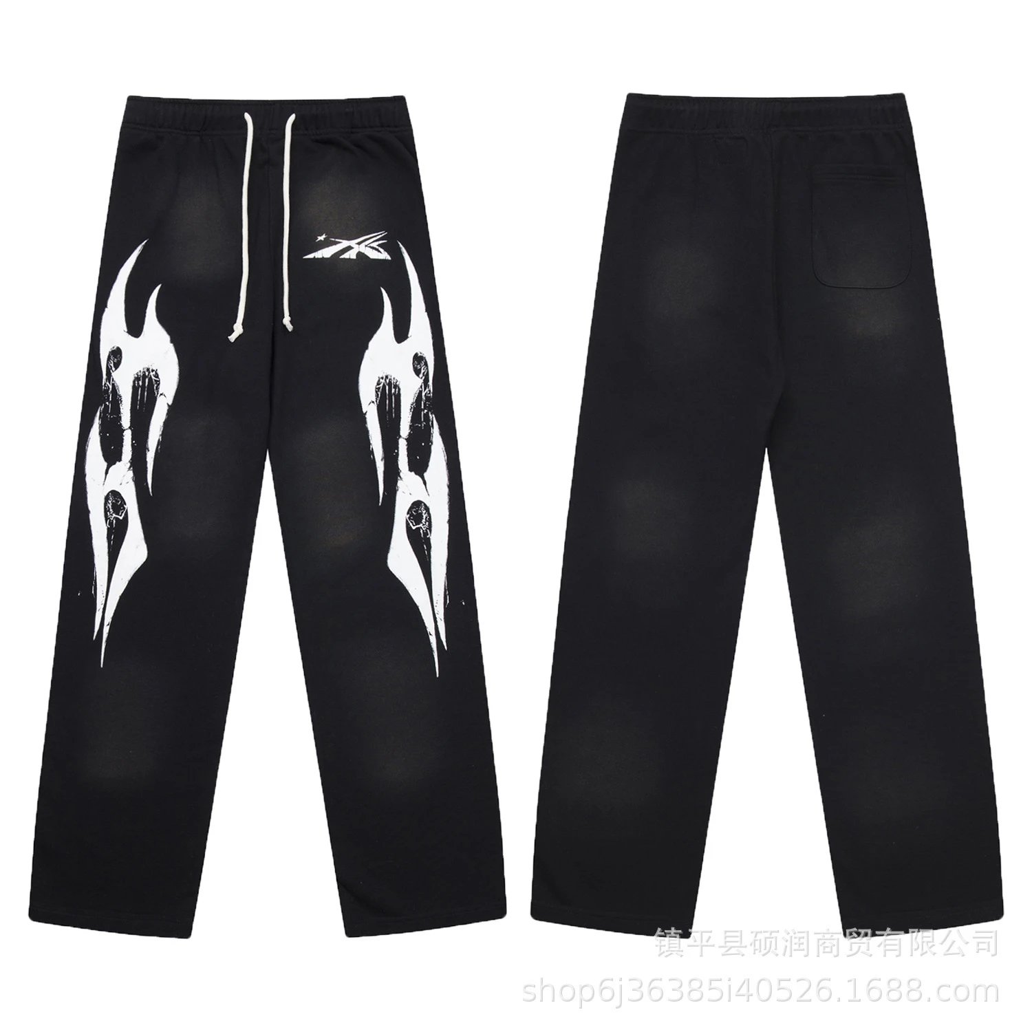 Streetwear Graphic Hoodie Set Ebony - Related Product - Cnfans