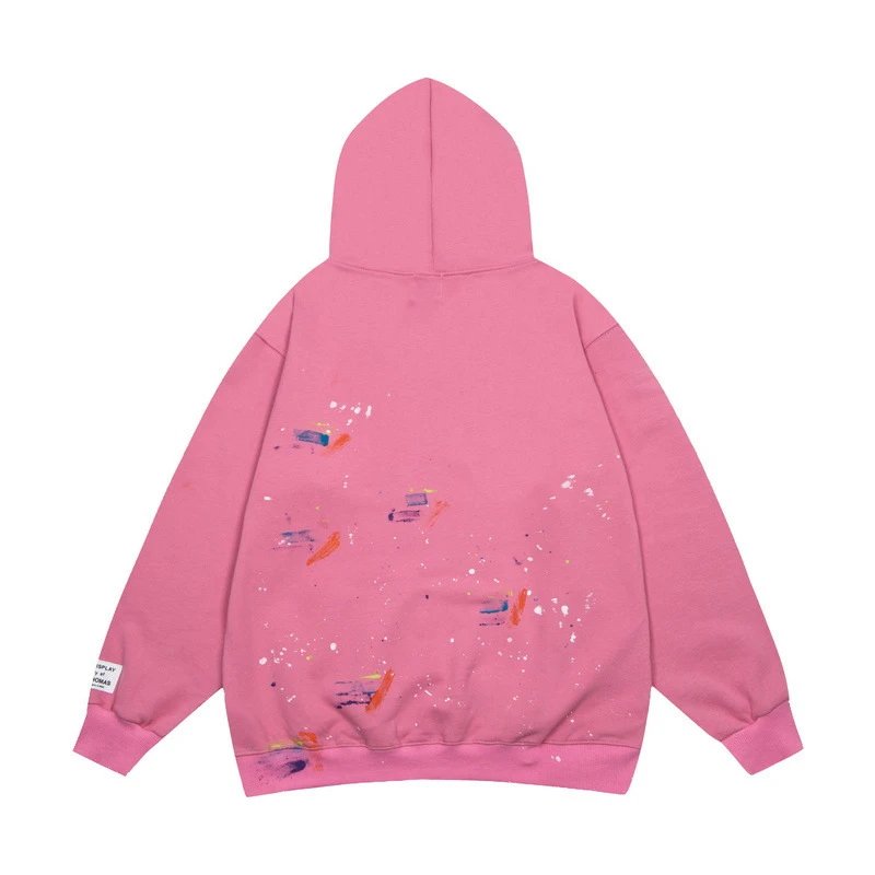 Graffiti Pullover Hoodie Blush Pink - Gallery Image 4 - Detailed View