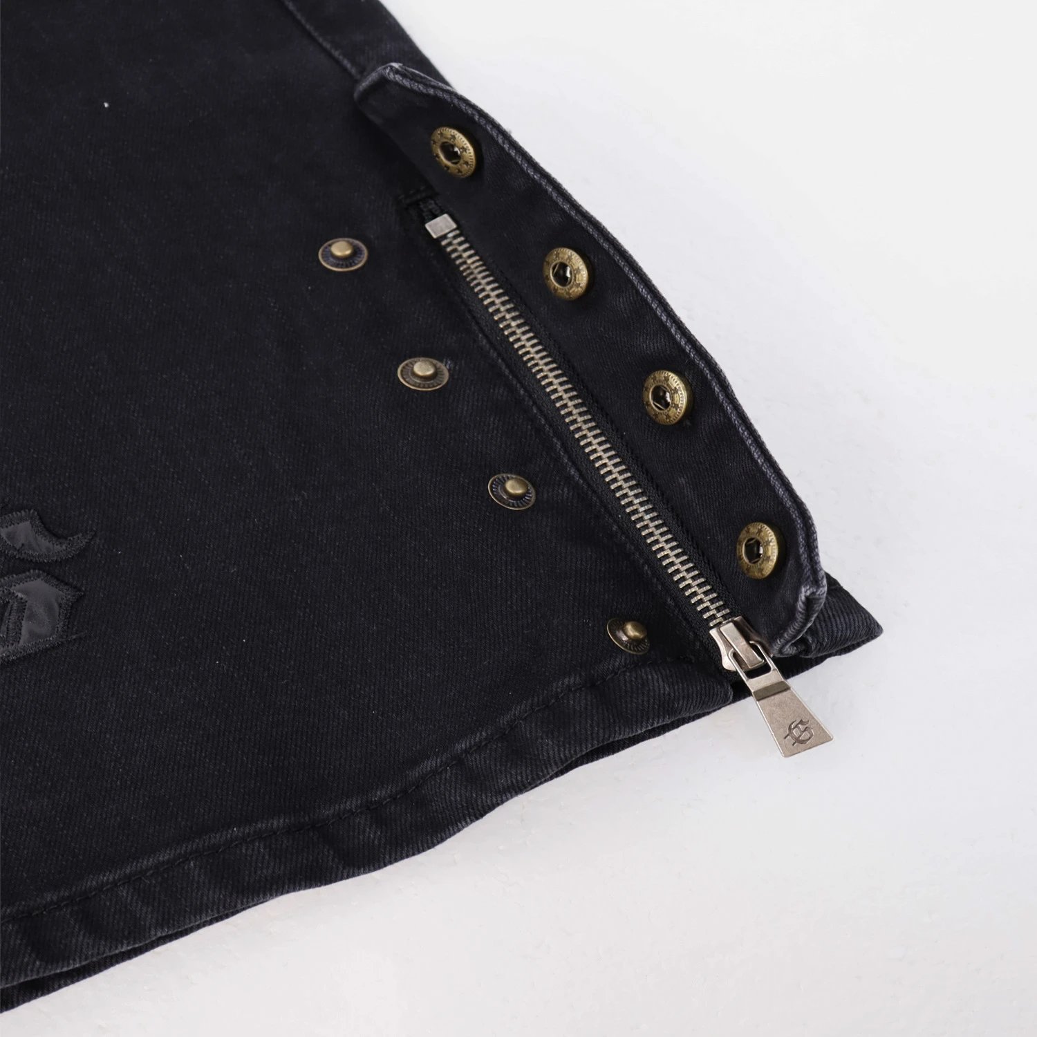 God&Speed Embroidered Jeans Blue - Gallery Image 2 - Detailed View