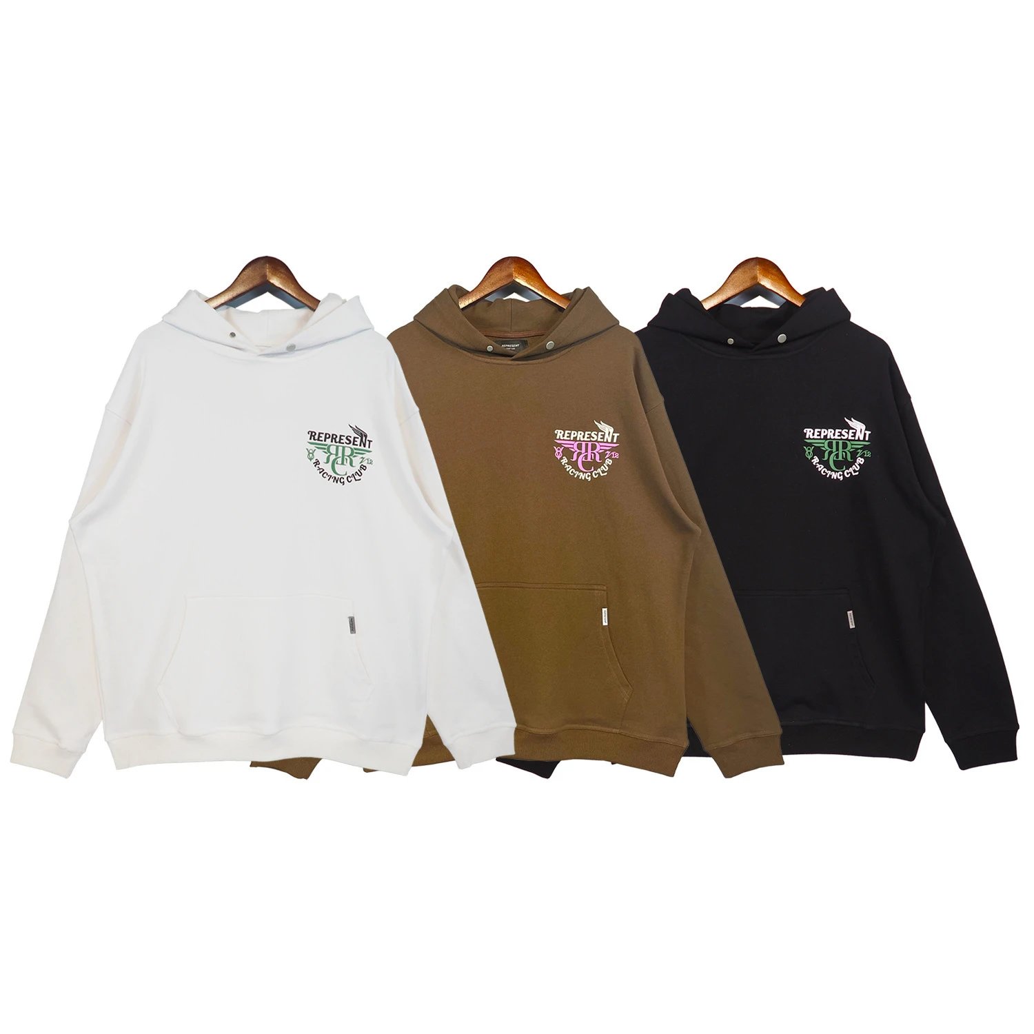 Represent Logo Hoodie MultiColor - Gallery Image 5 - Detailed View