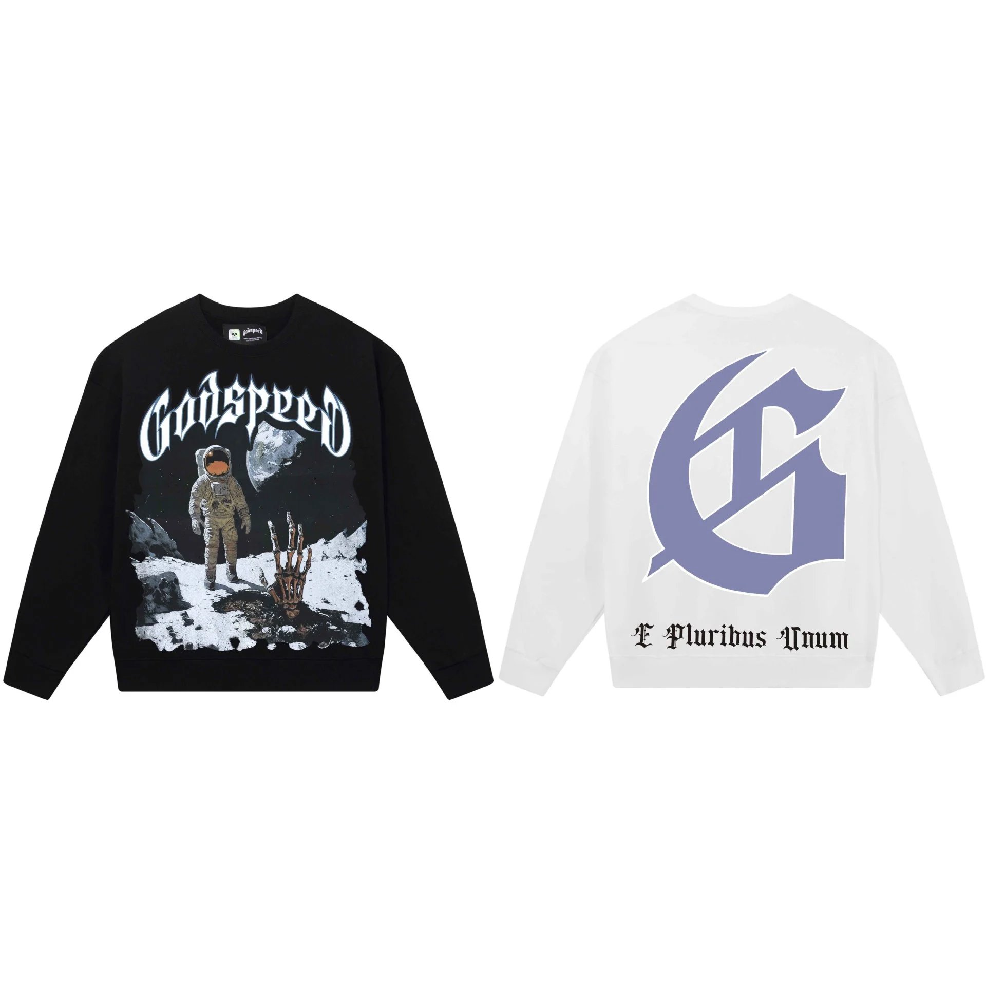 Godspeed Geometric Skull Sweatshirt Multicolor - Gallery Image 2 - Detailed View