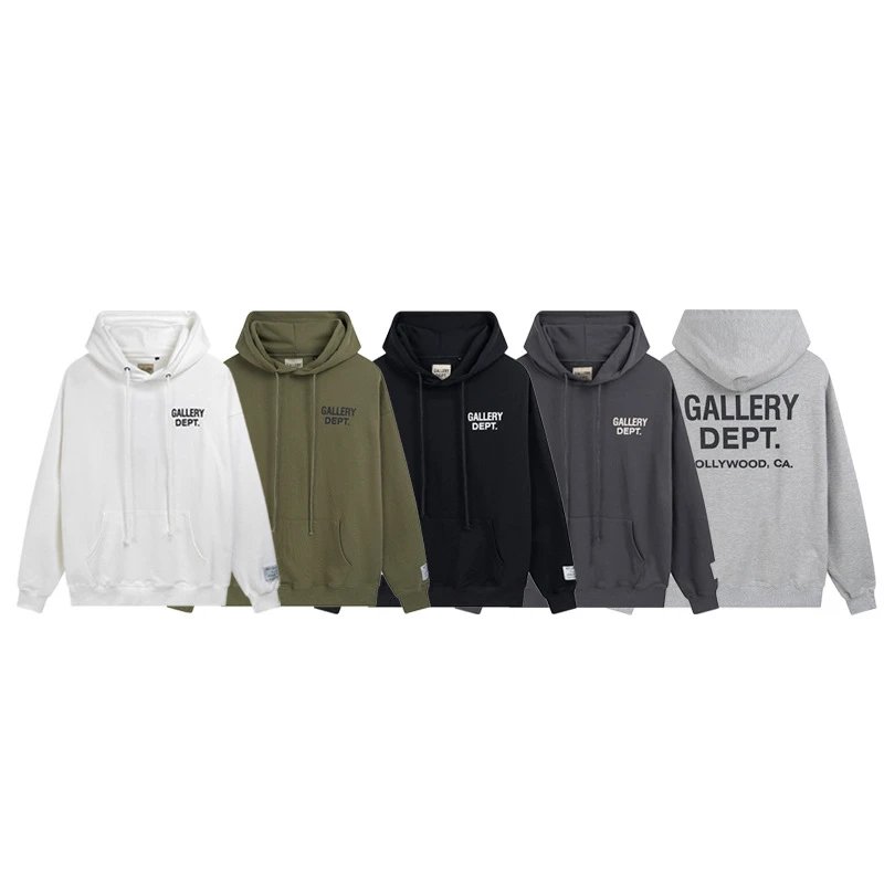 Gallery Dept Classic Hoodie - Unisex Oversized Cotton French Terry Pullover