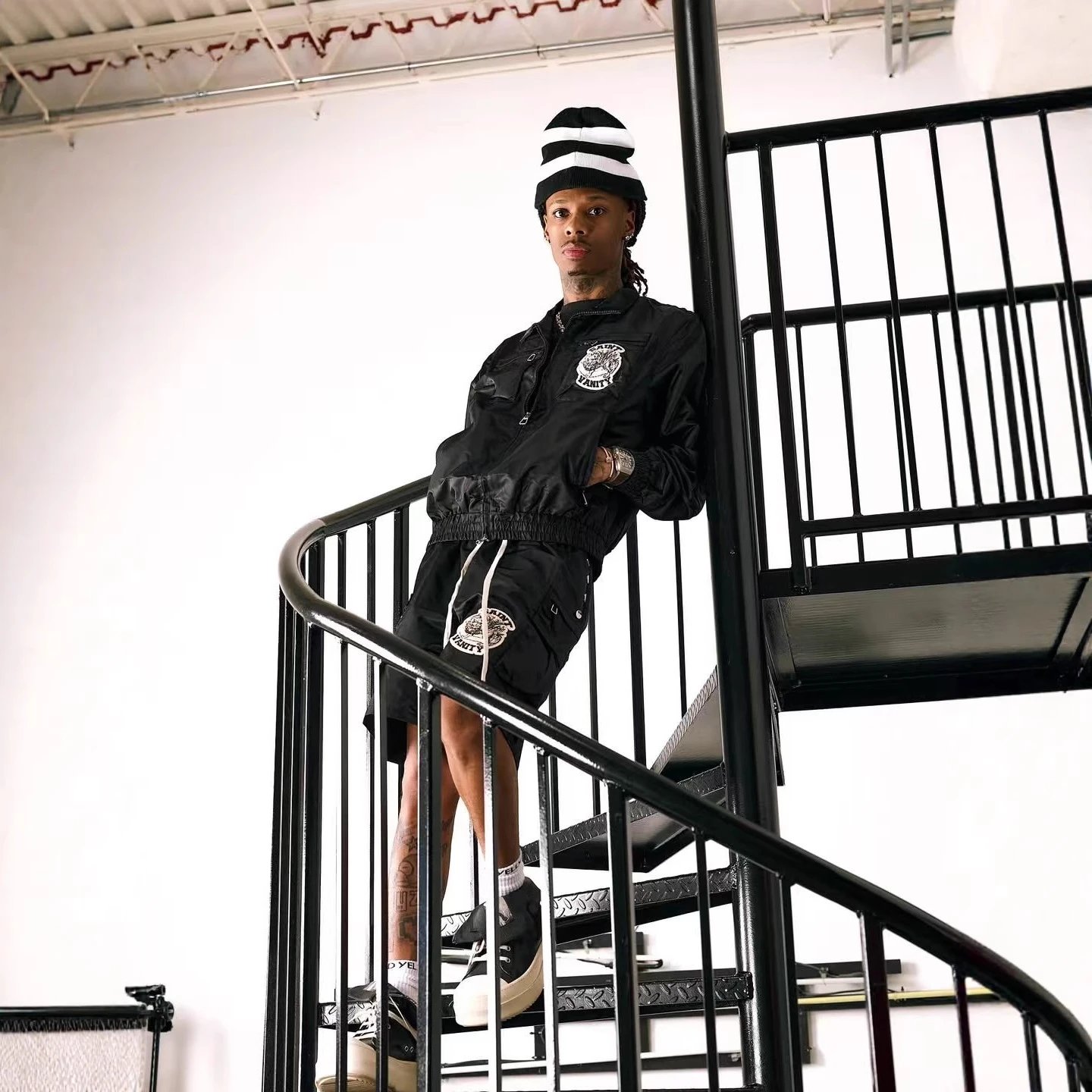 Saint Embroidered Track Set Multicolor - Gallery Image 3 - Detailed View