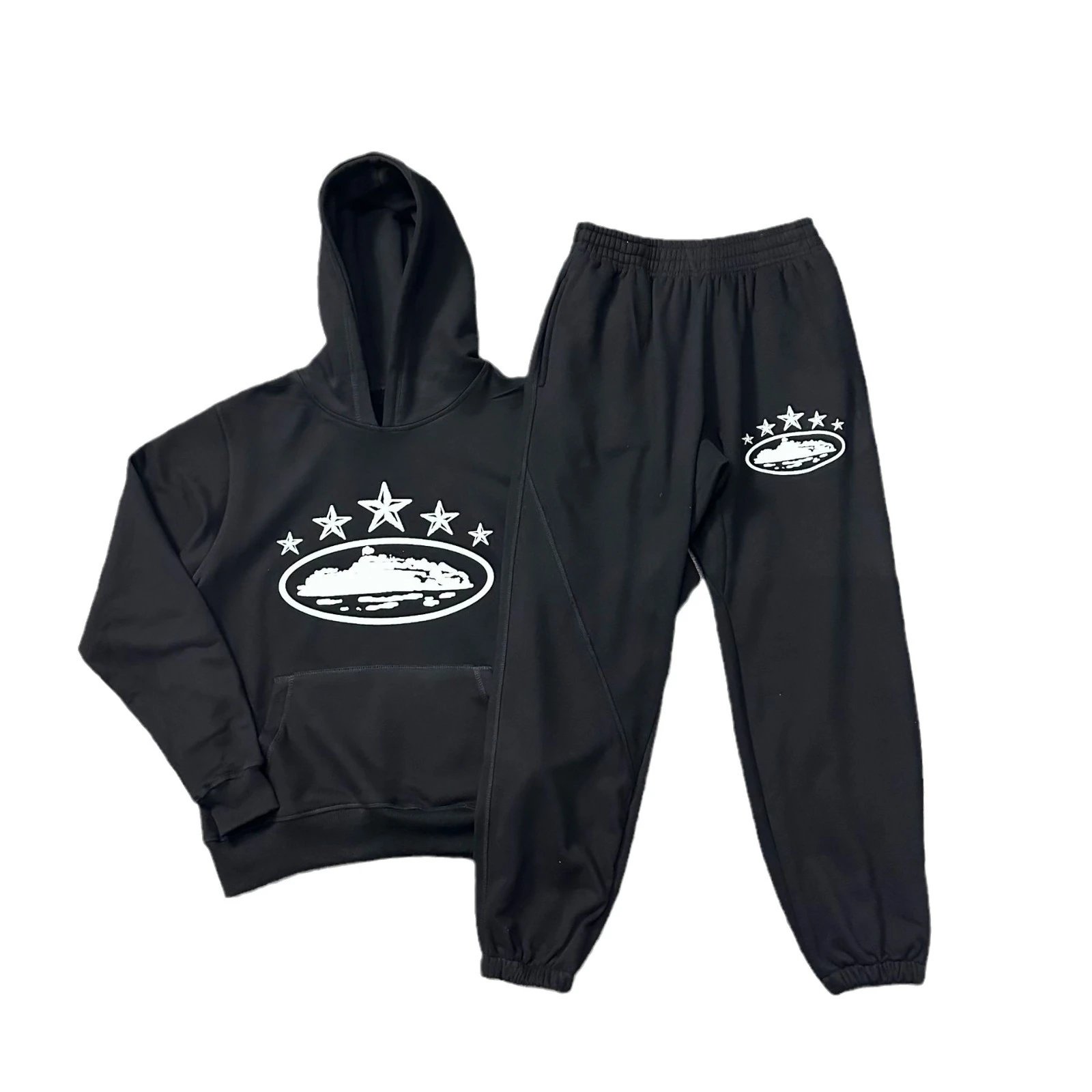 Unisex Star Print Tracksuit Multi - Gallery Image 5 - Detailed View