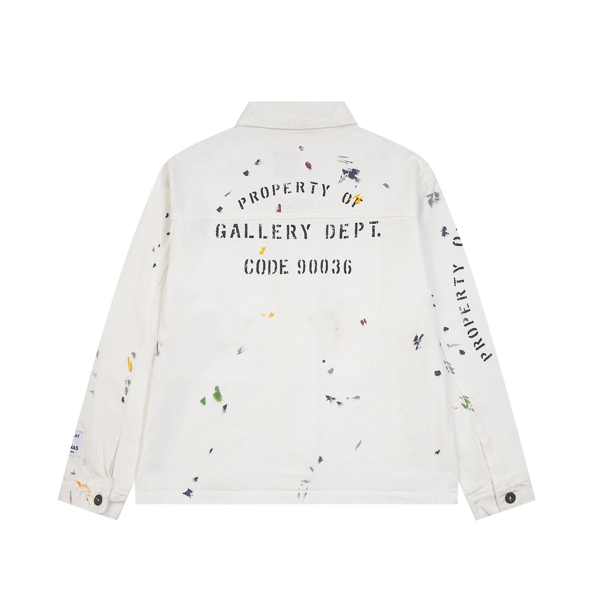 Unisex Canvas Utility Jacket Ecru - Gallery Image 4 - Detailed View