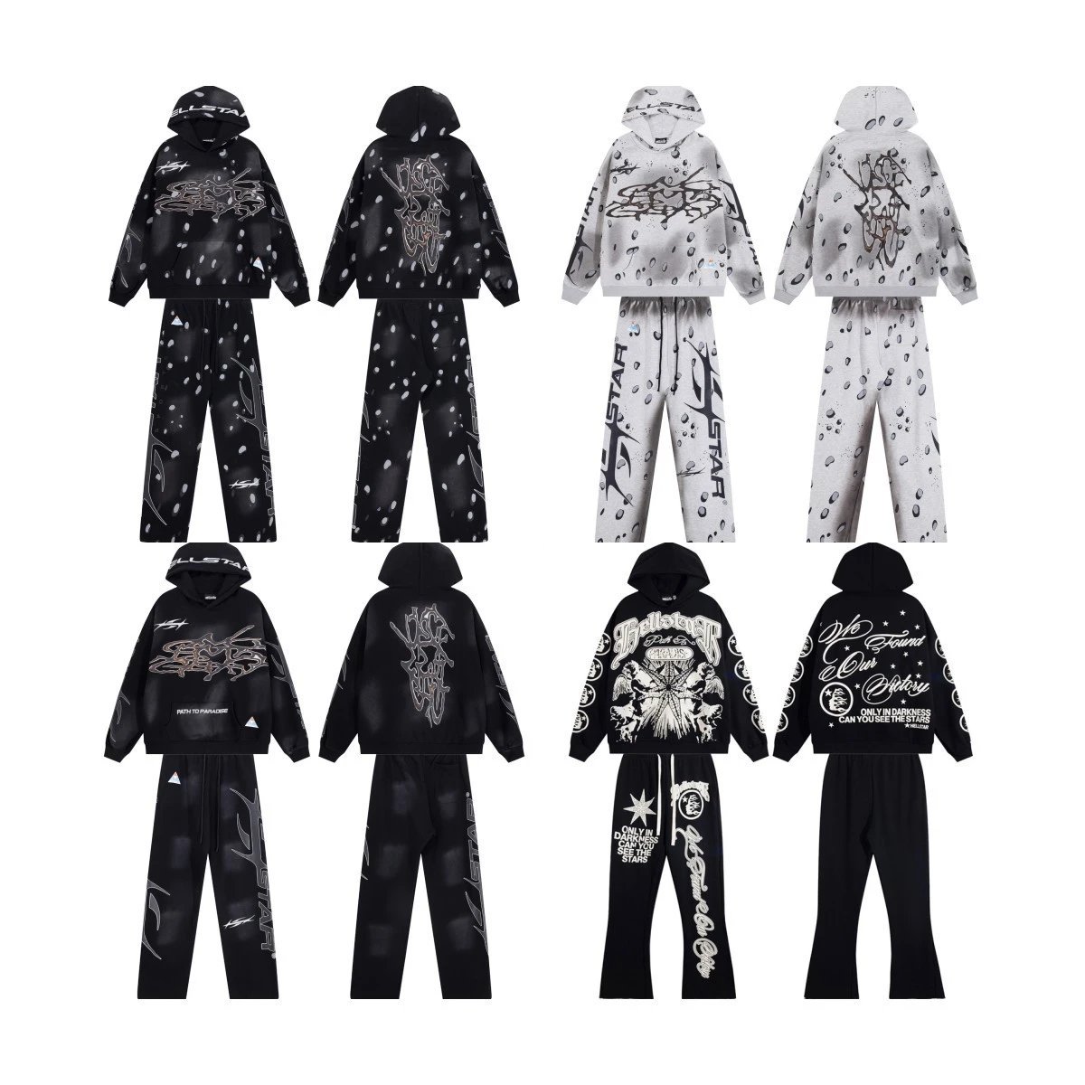 Oversized Hoodie Set Noir - Gallery Image 1 - Detailed View