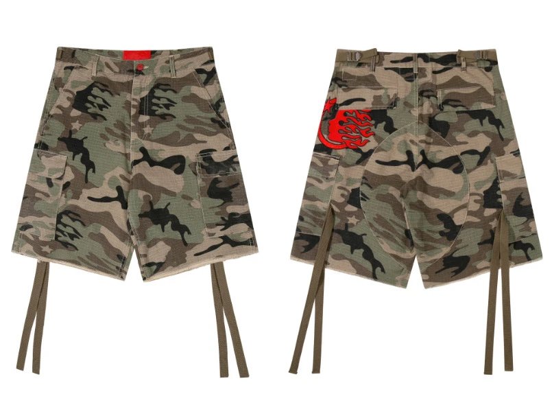 Camouflage High-Street Jeans Blue - Hellstar - Cnfans - $50.00