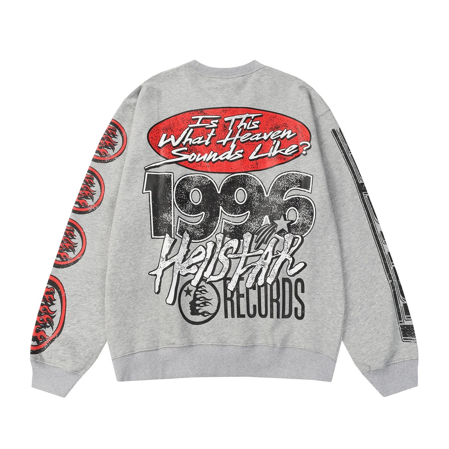 Graffiti Crewneck Sweatshirt Ash - Gallery Image 2 - Detailed View