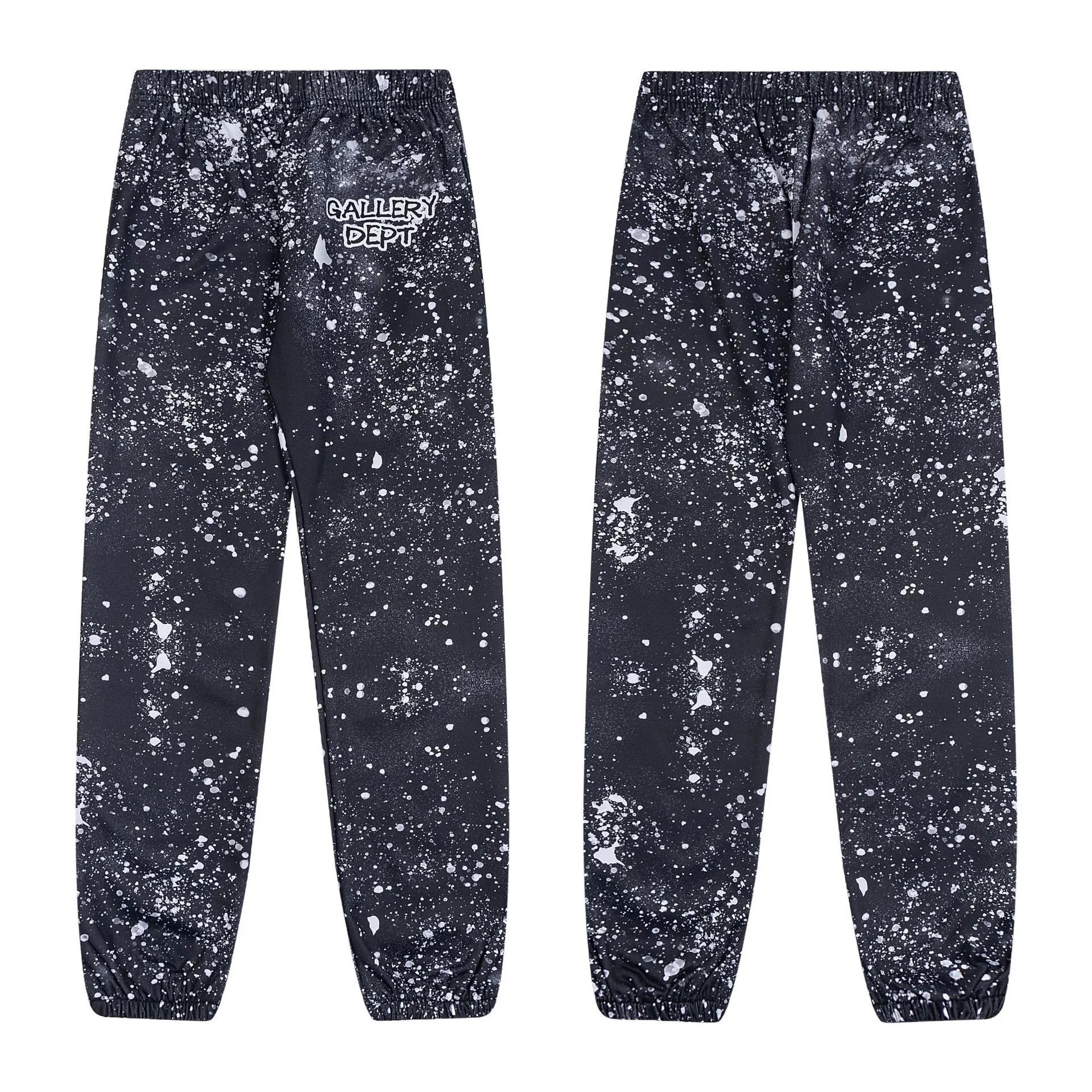 Street Style Tie-Dye Joggers Obsidian - Gallery Dept - Cnfans - $30.32