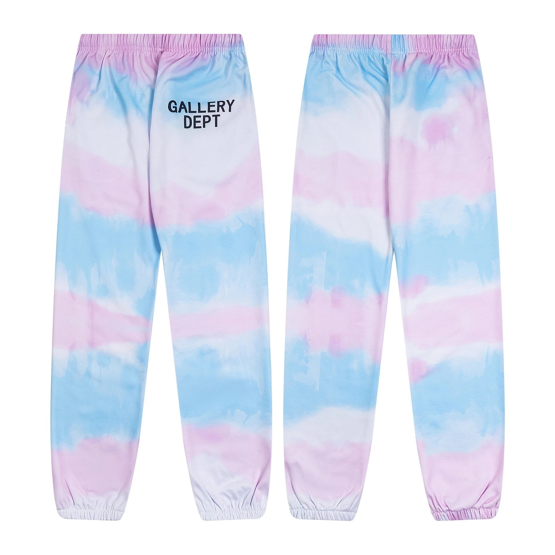 Tie-Dye Digital Print Hoodie and Pants Set in Pastel Hues - Gallery Dept - Cnfans - $30.32