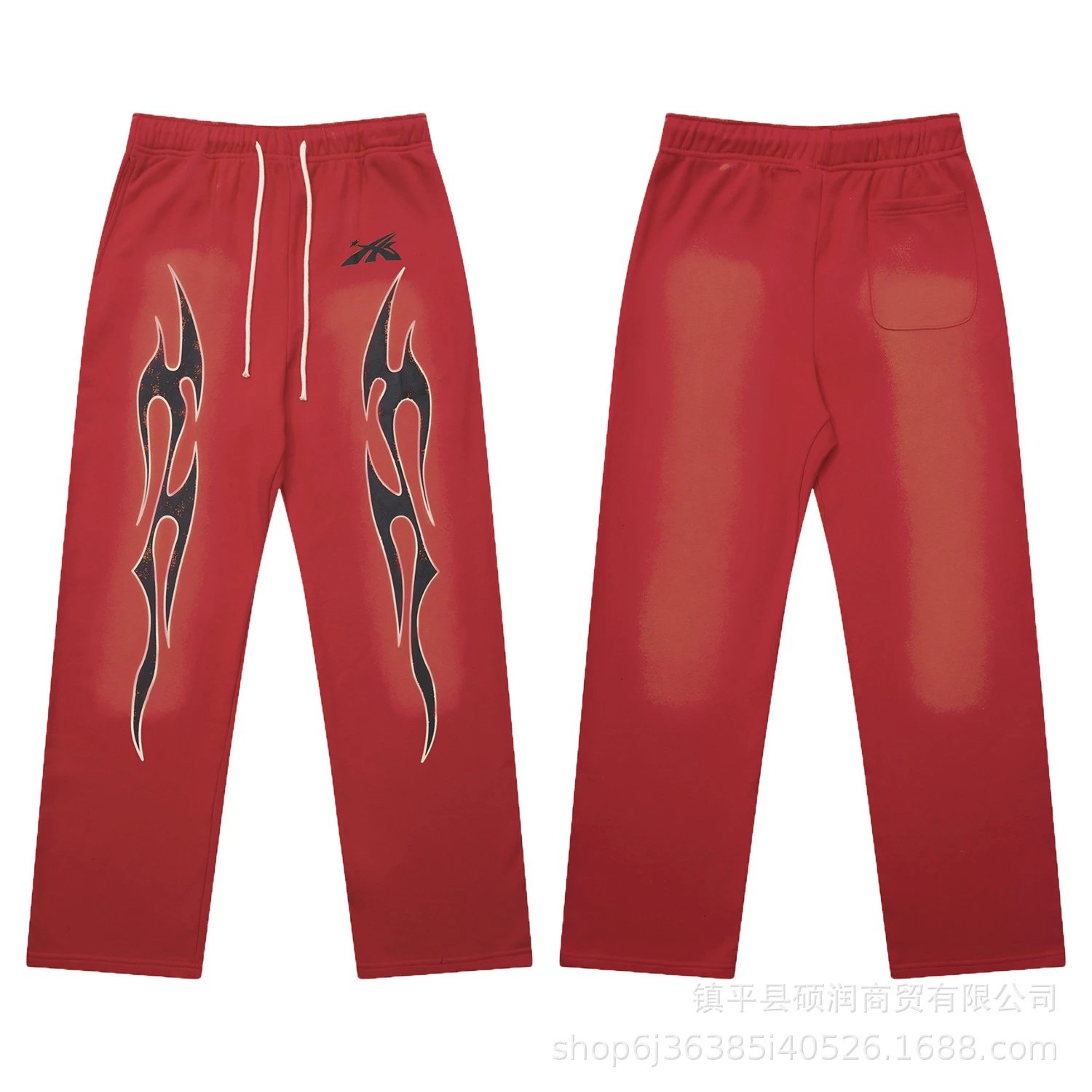 Street Style Track Pants Crimson - Hellstar - Cnfans - $33.87