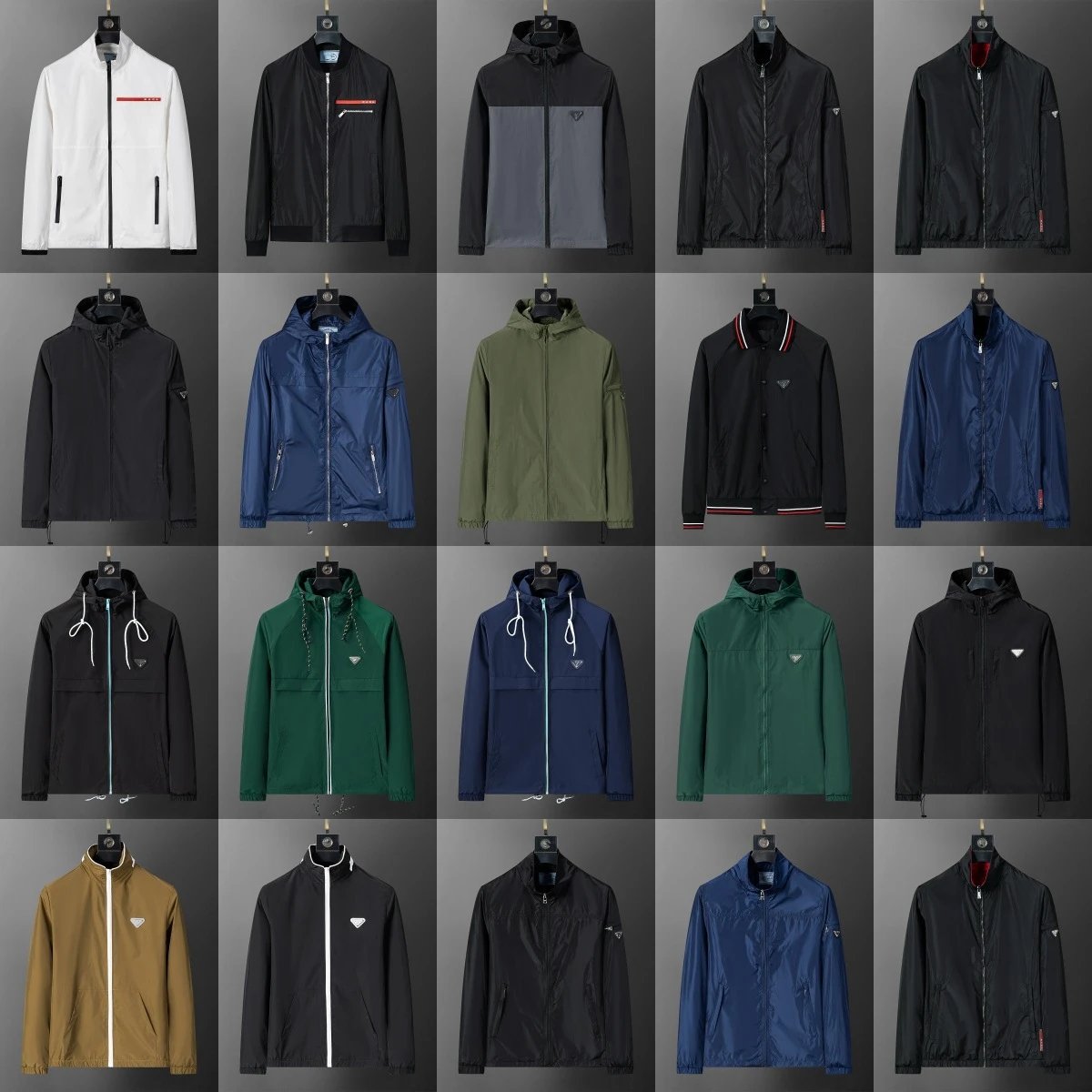 Prada 2025 Fall/Winter Zippered Hooded Jacket (Multiple Colorways)