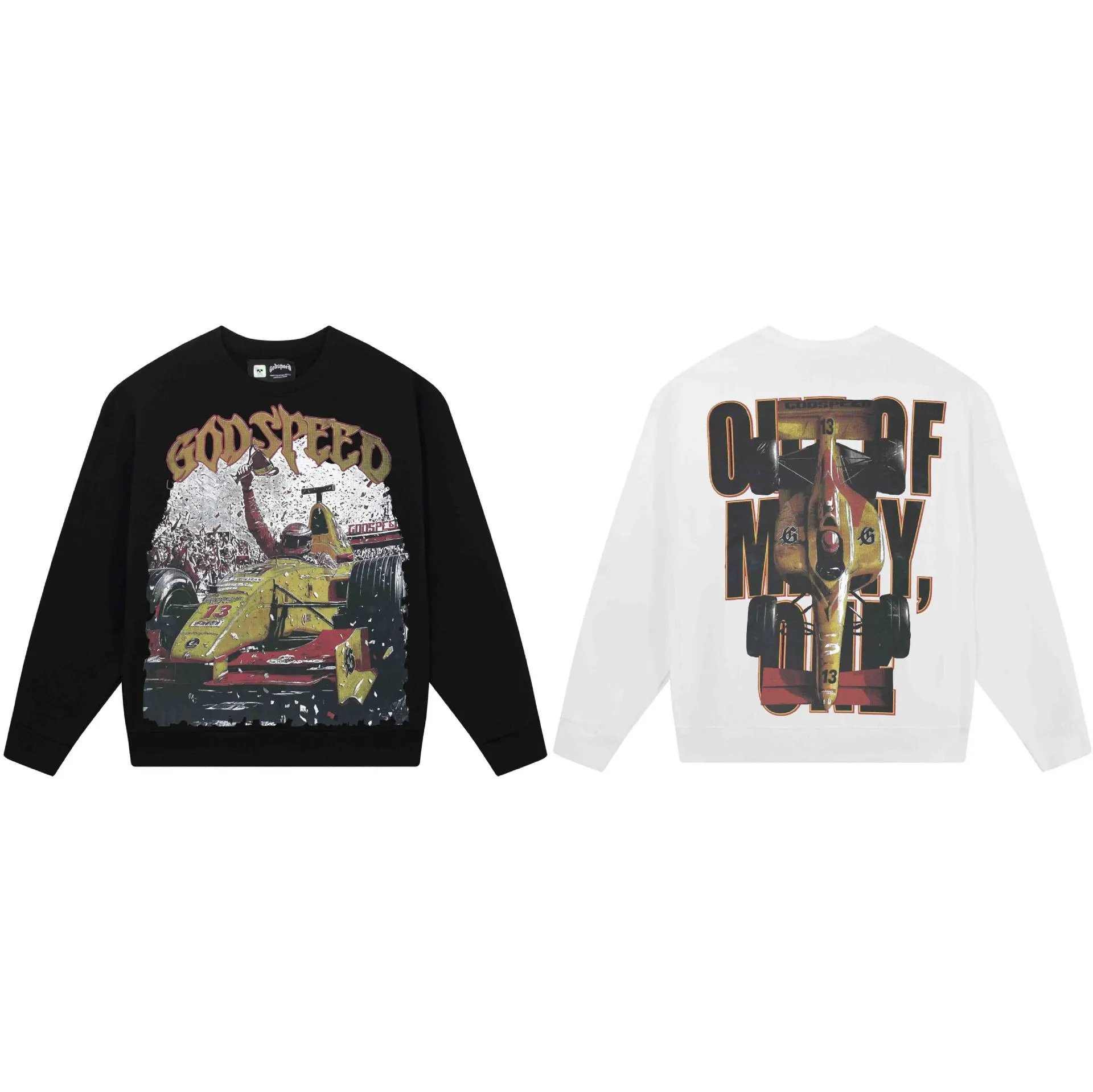 Godspeed Geometric Skull Sweatshirt Multicolor - Gallery Image 3 - Detailed View