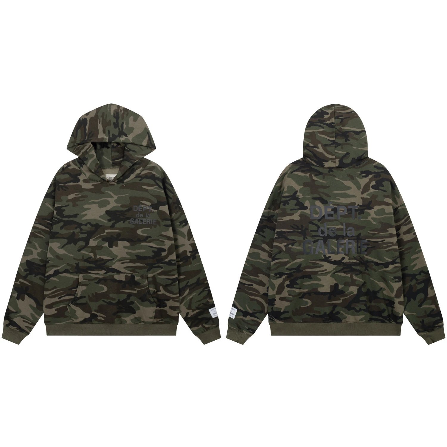 Camouflage Hoodie Set Emerald - Gallery Dept - Cnfans - $37.74
