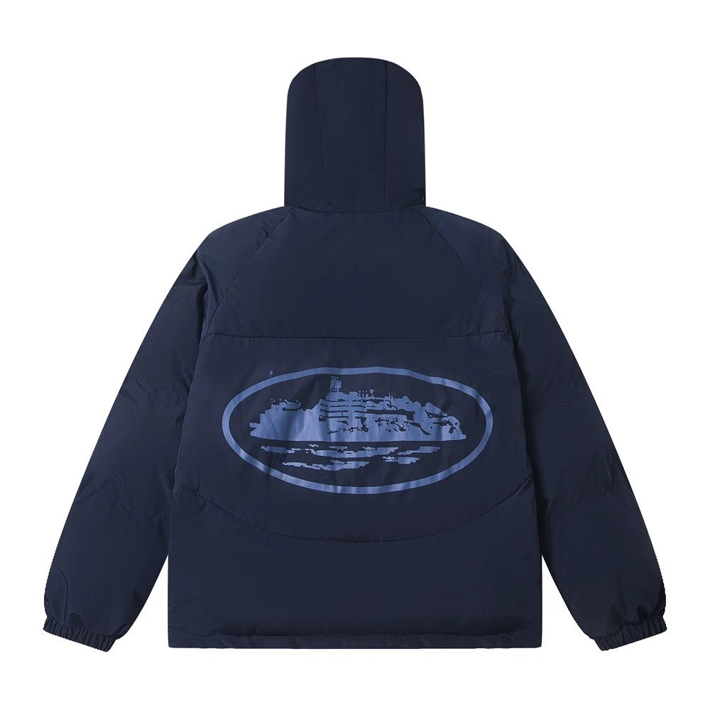 Devil Island Letter Logo Hooded Jacket - Gallery Image 3 - Detailed View