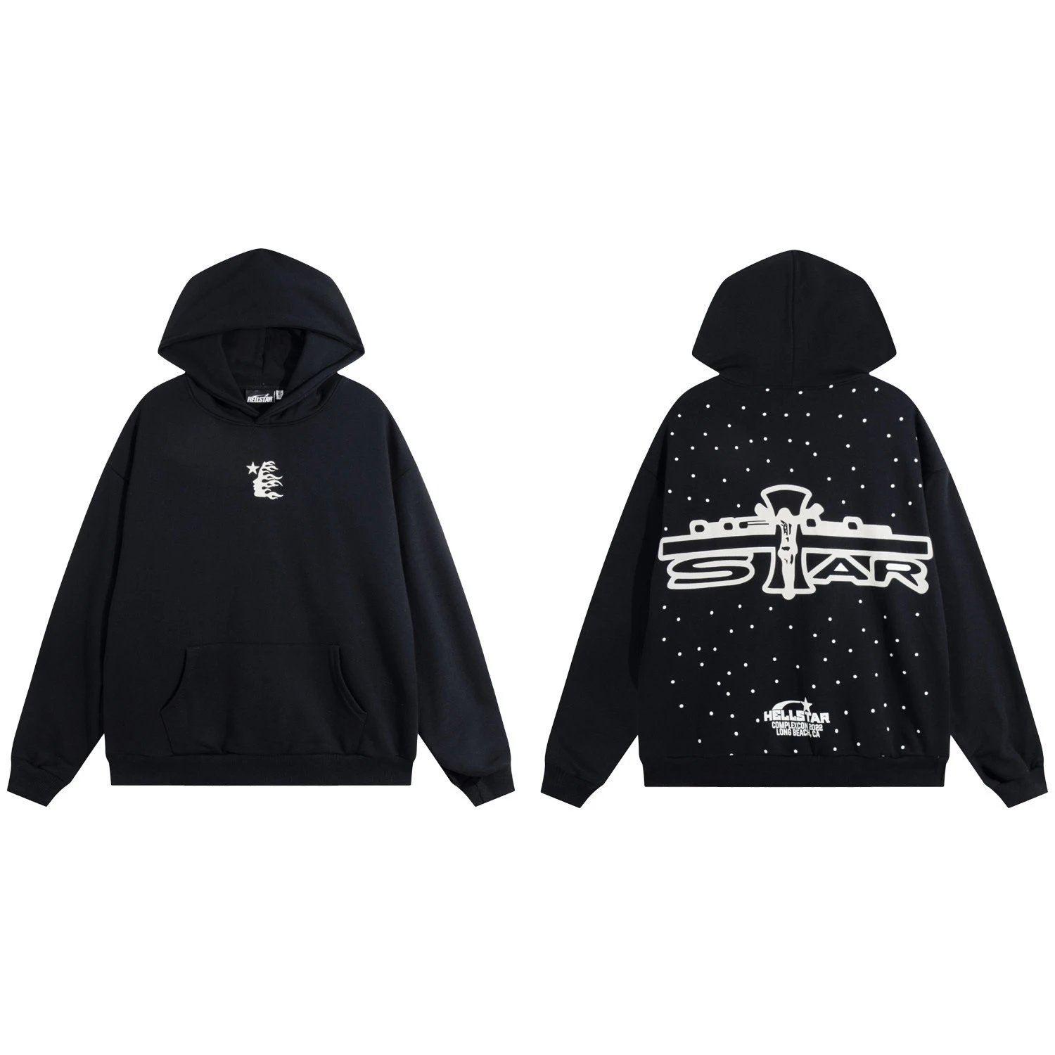 High Street Hoodie Tracksuit Onyx - Hellstar - Cnfans - $33.87