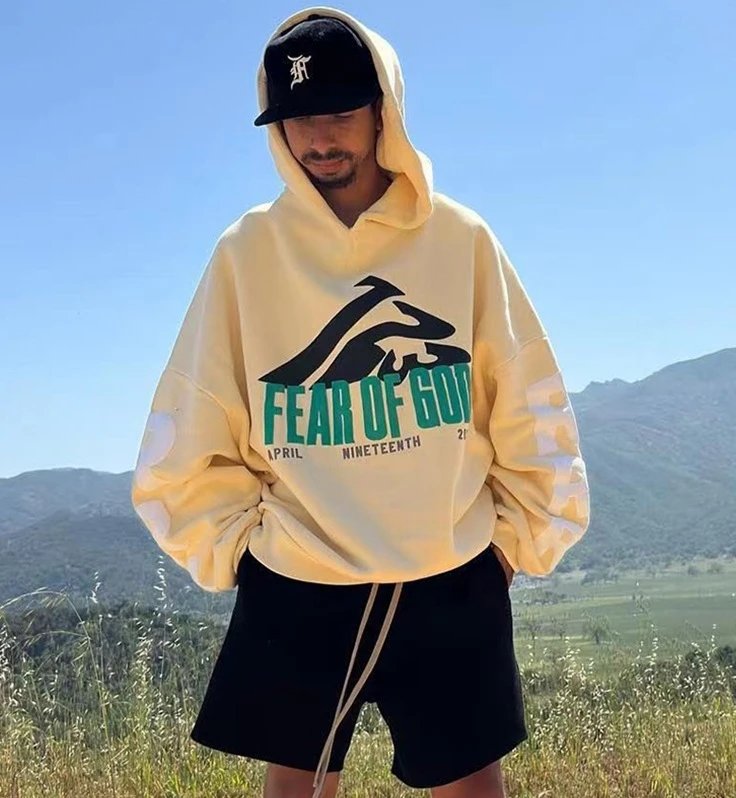 High-Street Hoodie Ivory - Gallery Image 2 - Detailed View