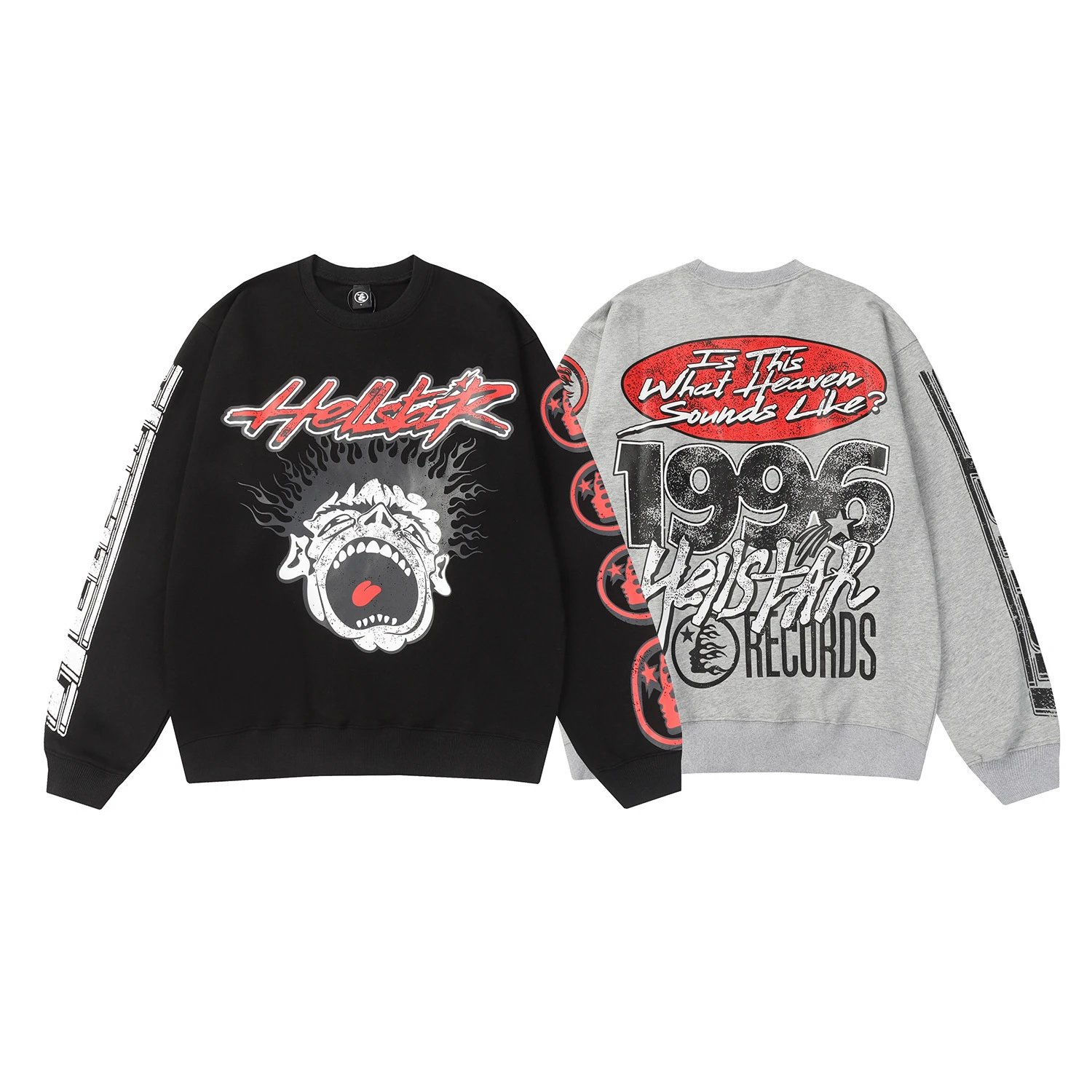 Graffiti Crewneck Sweatshirt Ash - Gallery Image 1 - Detailed View
