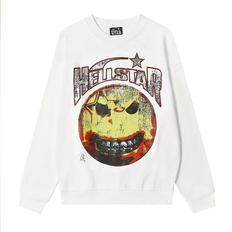 Geometric Print Sweatshirt Ivory - Hellstar - Cnfans - $30.00