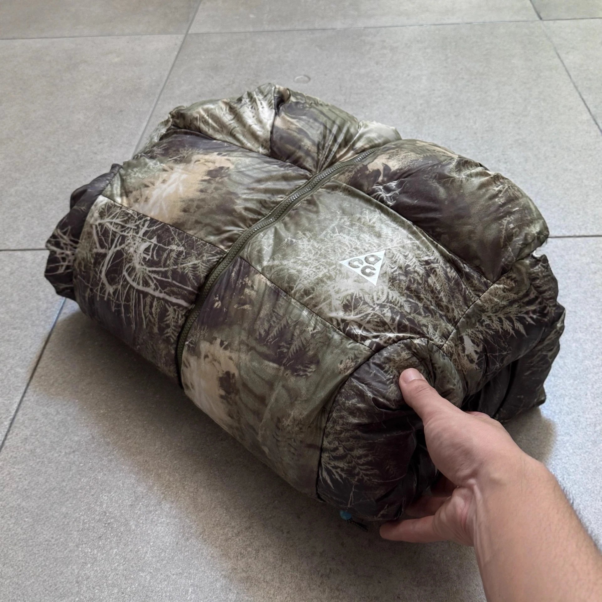 AC.G Green Puffer Jacket Multicolor - Gallery Image 2 - Detailed View