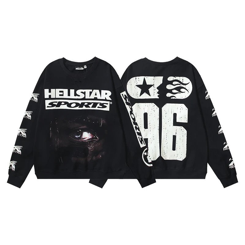 Graphic Long Sleeve T-Shirt Midnight Black - Hellstar - Cnfans - $38.06