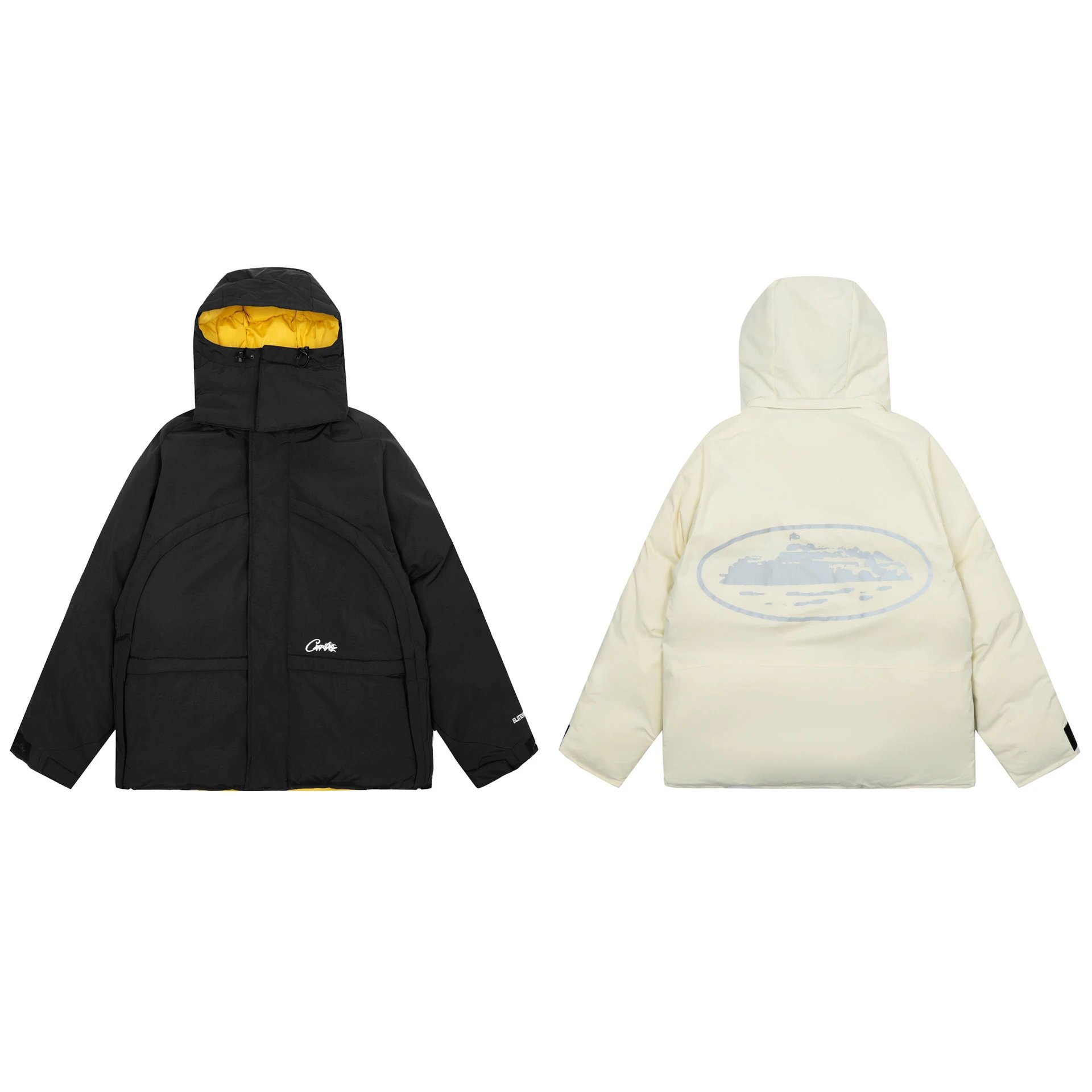 Corteiz Reflective Embroidered Jacket Black - High Quality Product Image - Cnfans