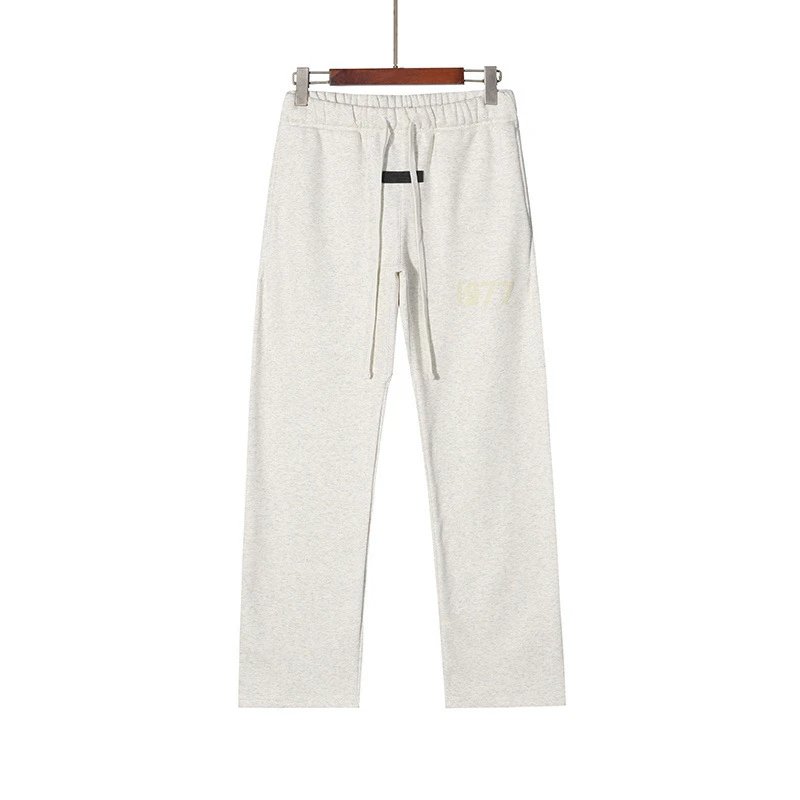High Street Essentials 1977 Flocked Casual Sweatpants Beige - Related Product - Cnfans