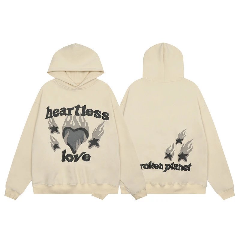 Broken Planet Skull Print Hoodie Multicolor - Gallery Image 2 - Detailed View