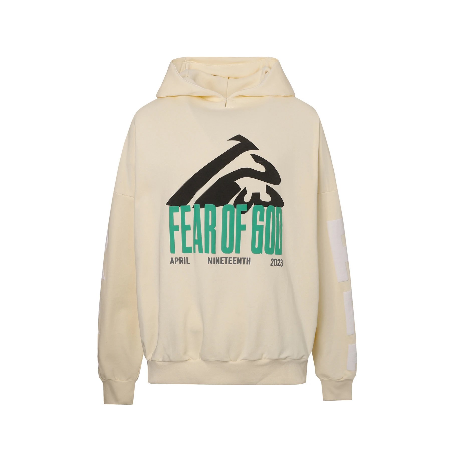 High-Street Hoodie Ivory - Gallery Image 1 - Detailed View