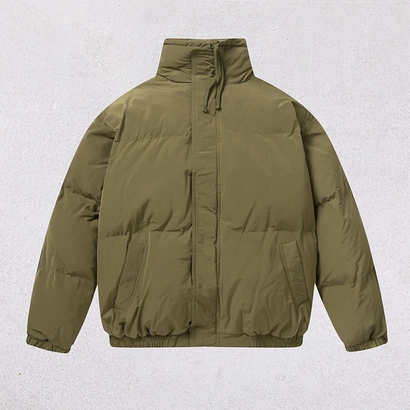 Winter Puffer Jacket High Street Style Unisex Sage - Essentials - Cnfans - $57.74