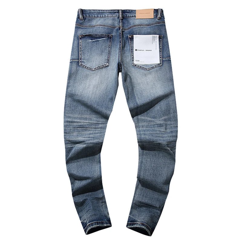 Distressed Denim Jeans Indigo - Gallery Image 4 - Detailed View