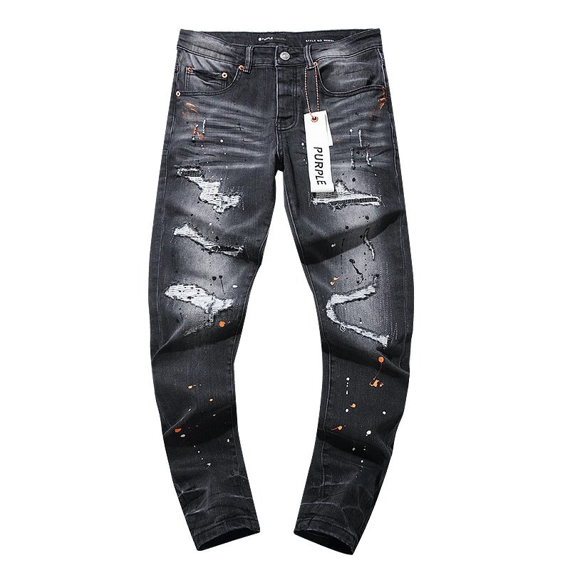 Distressed High-Street Denim Jeans Deep Charcoal - Gallery Image 5 - Detailed View