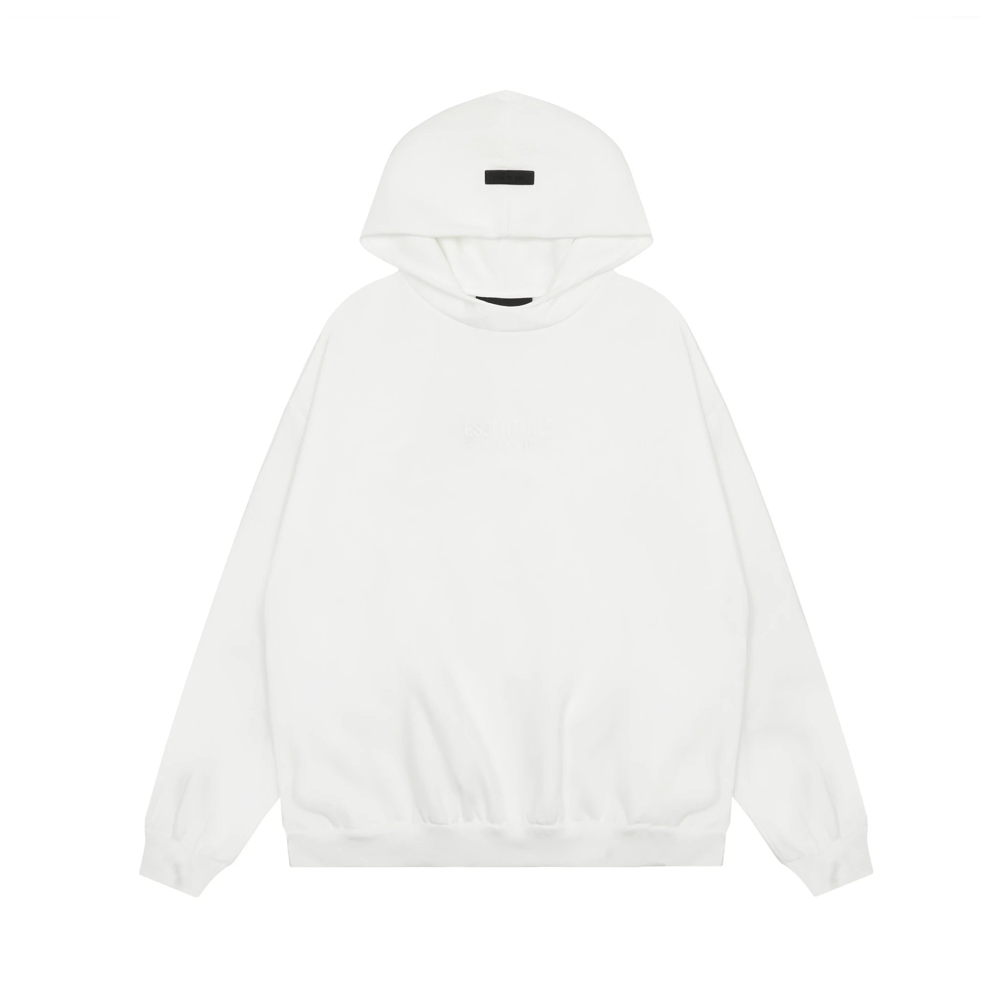 Streetwear Fleece Hoodie and Joggers Set Unisex Ivory - Essentials - Cnfans - $27.10