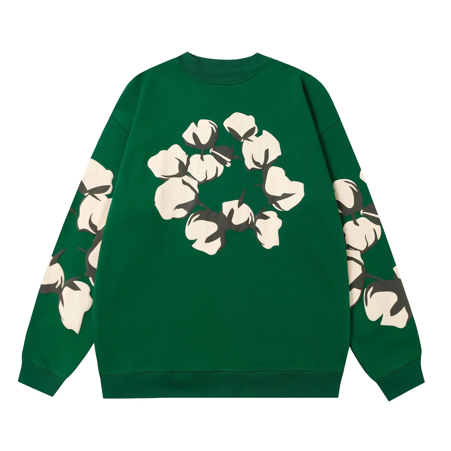 Cotton Print Sweatshirt Jade - DenimTears - Cnfans - $30.32