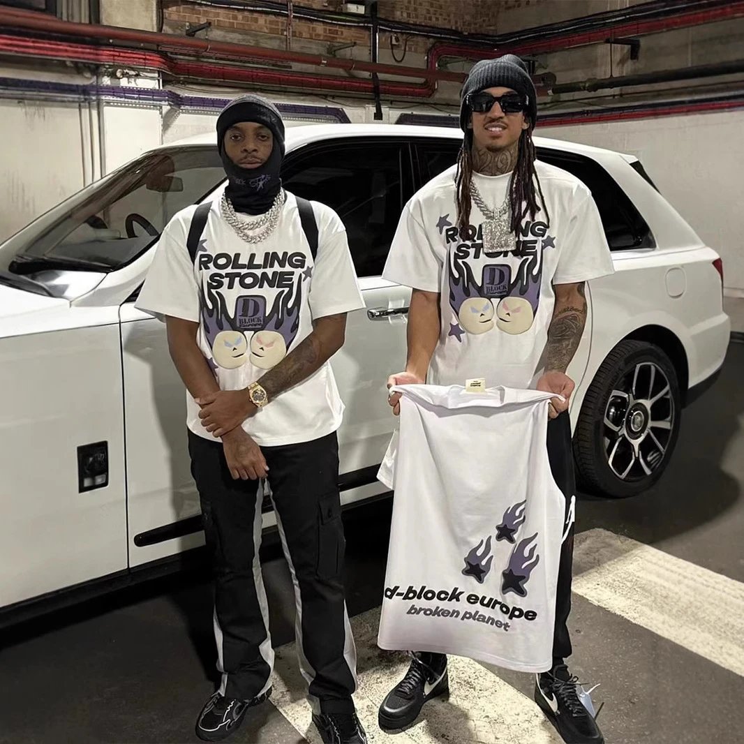 Broken Planet Foam Graphic Tee White - Gallery Image 3 - Detailed View