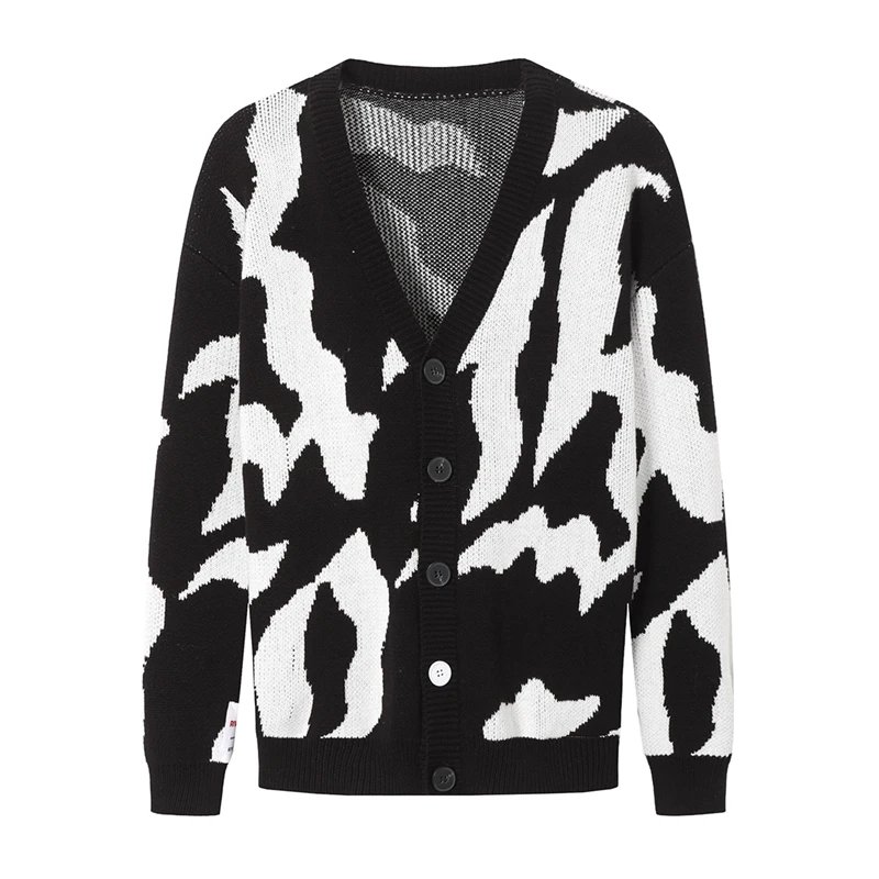 High Street Knit Cardigan Noir - Related Product - Cnfans