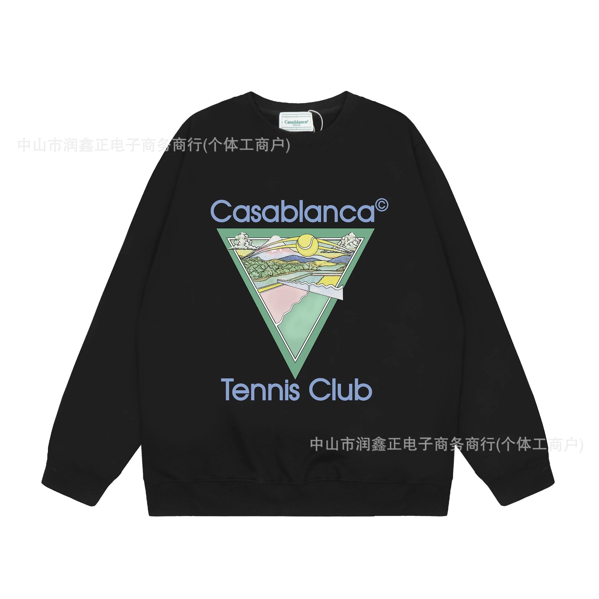Graphic Sweatshirt Black - casa - Cnfans - $27.10