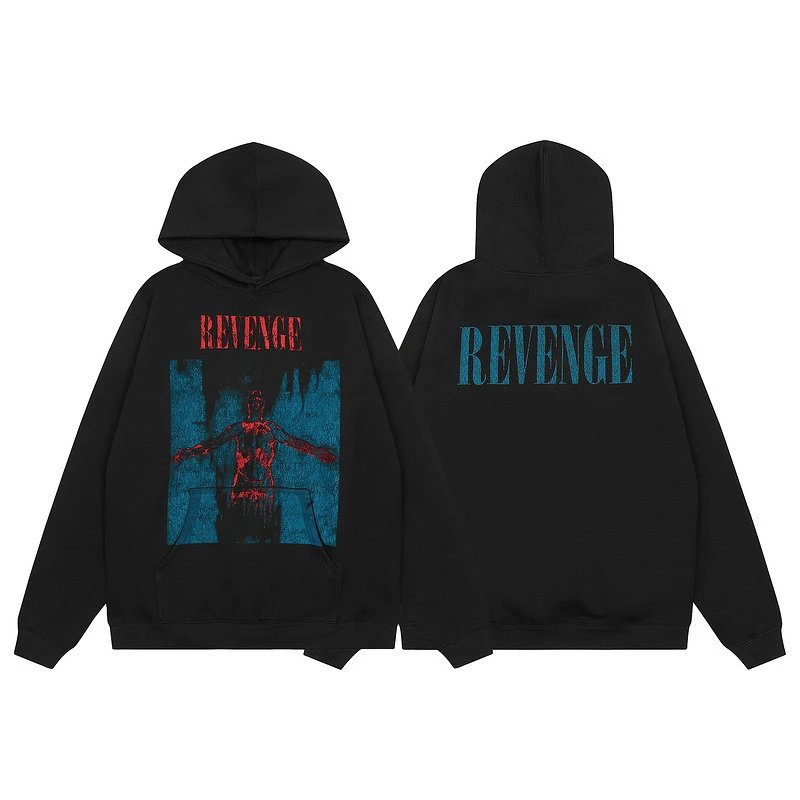 Streetwear Fleece Hoodie Gothic Skull Jet Black - Related Product - Cnfans