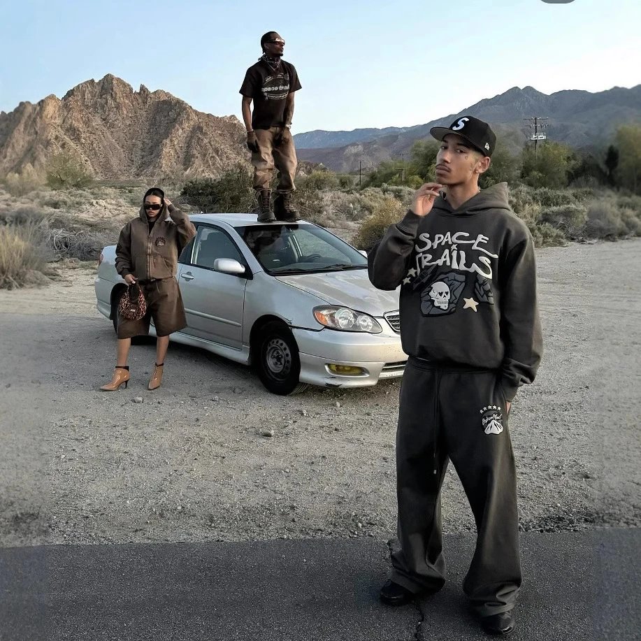 BP Space Trails T-Shirt Brown - Gallery Image 3 - Detailed View